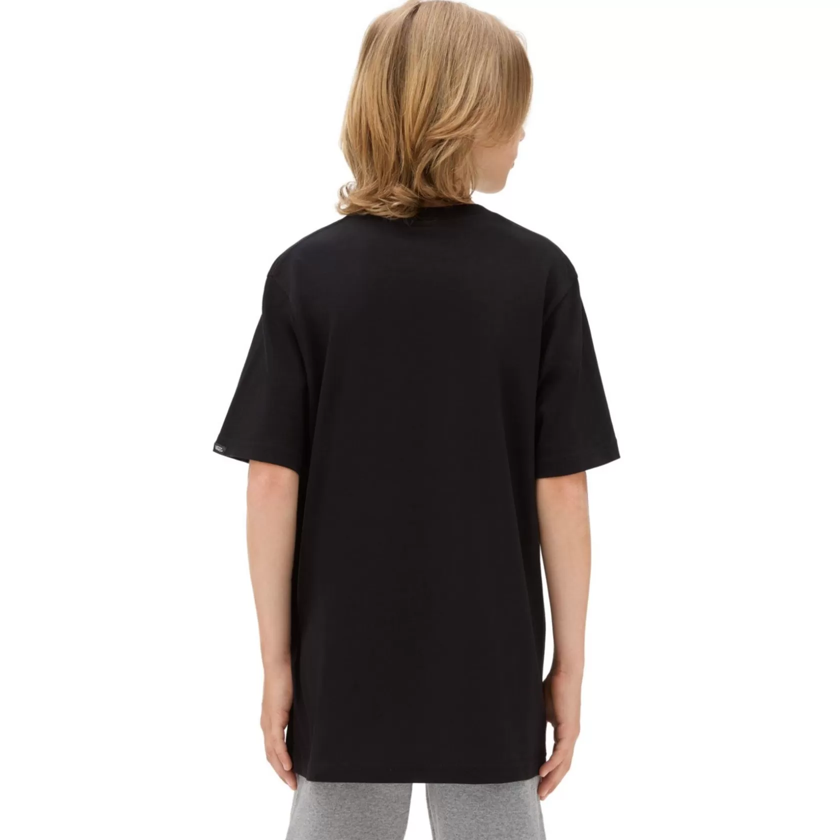 Vans Ropa Para Chicos (8-14 Años)<Camiseta Con Logotipo En El Lado Izquierdo Del Pecho De Nino (8-14 Anos) Negro