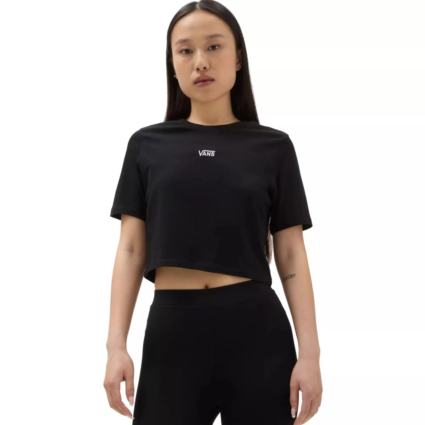 Vans Camisetas<Camiseta Corta De Deporte Flying V Crop Negro