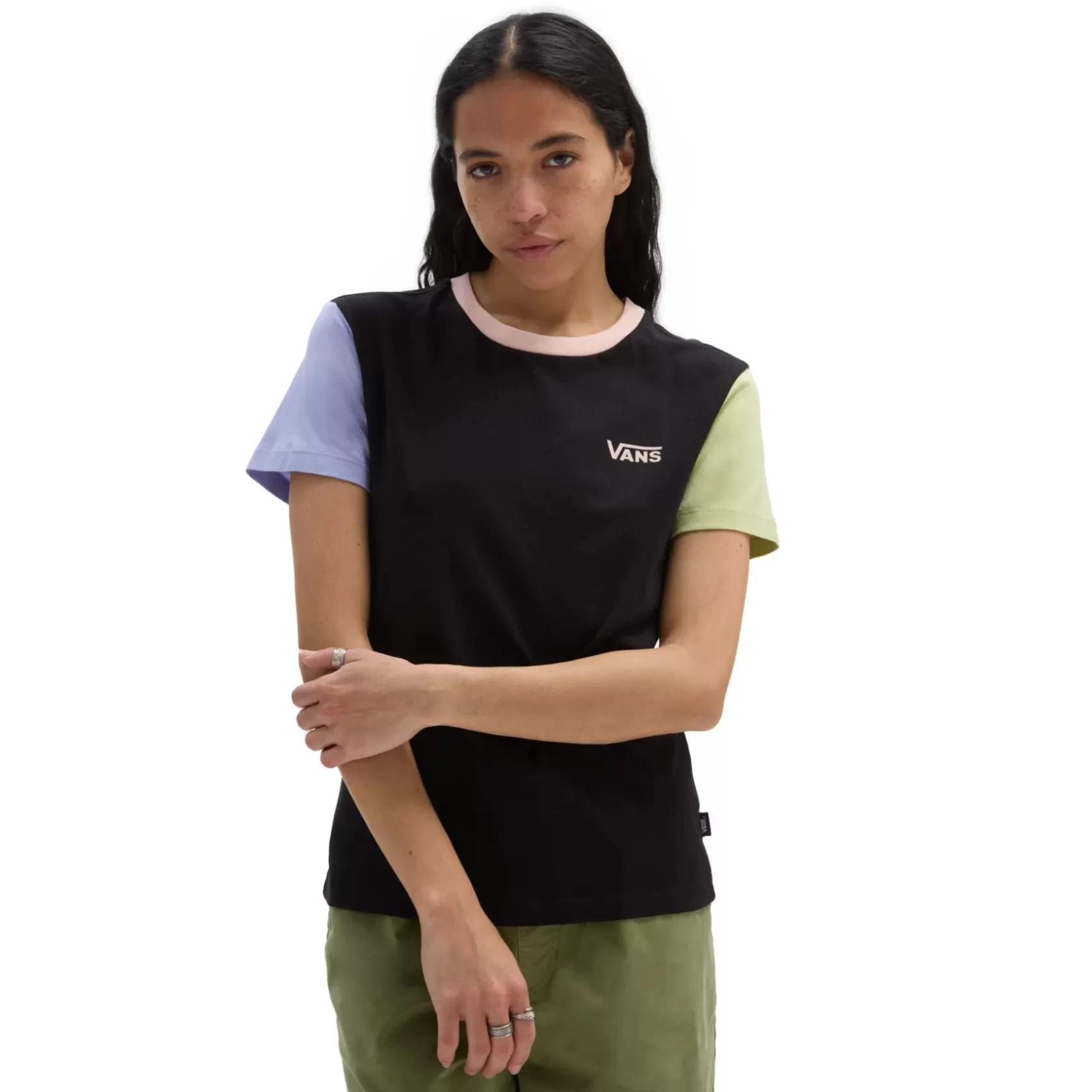 Vans Camisetas<Camiseta De Cuello Redondo Colorblock Multicolour