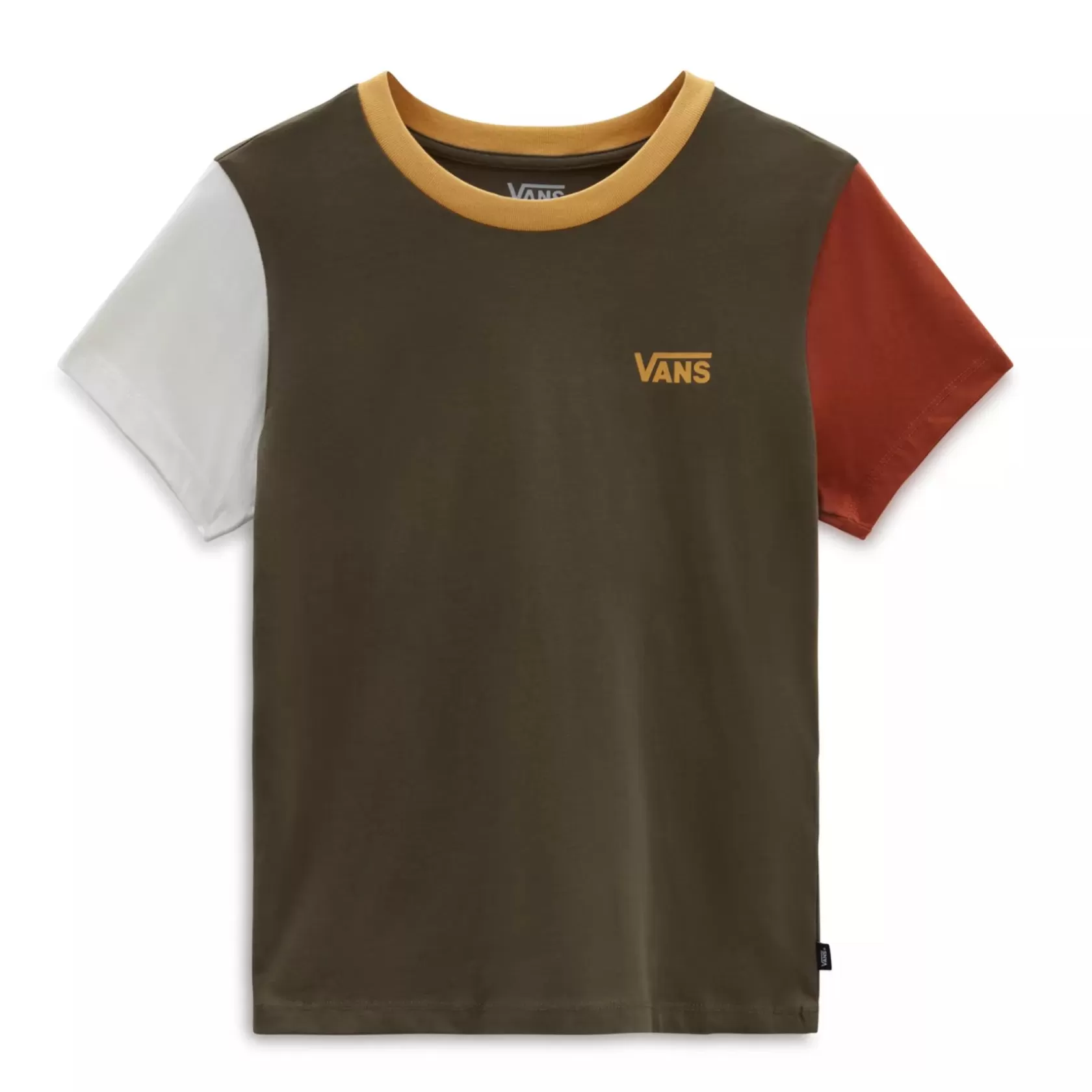 Vans Camisetas<Camiseta De Cuello Redondo Colorblock Verde