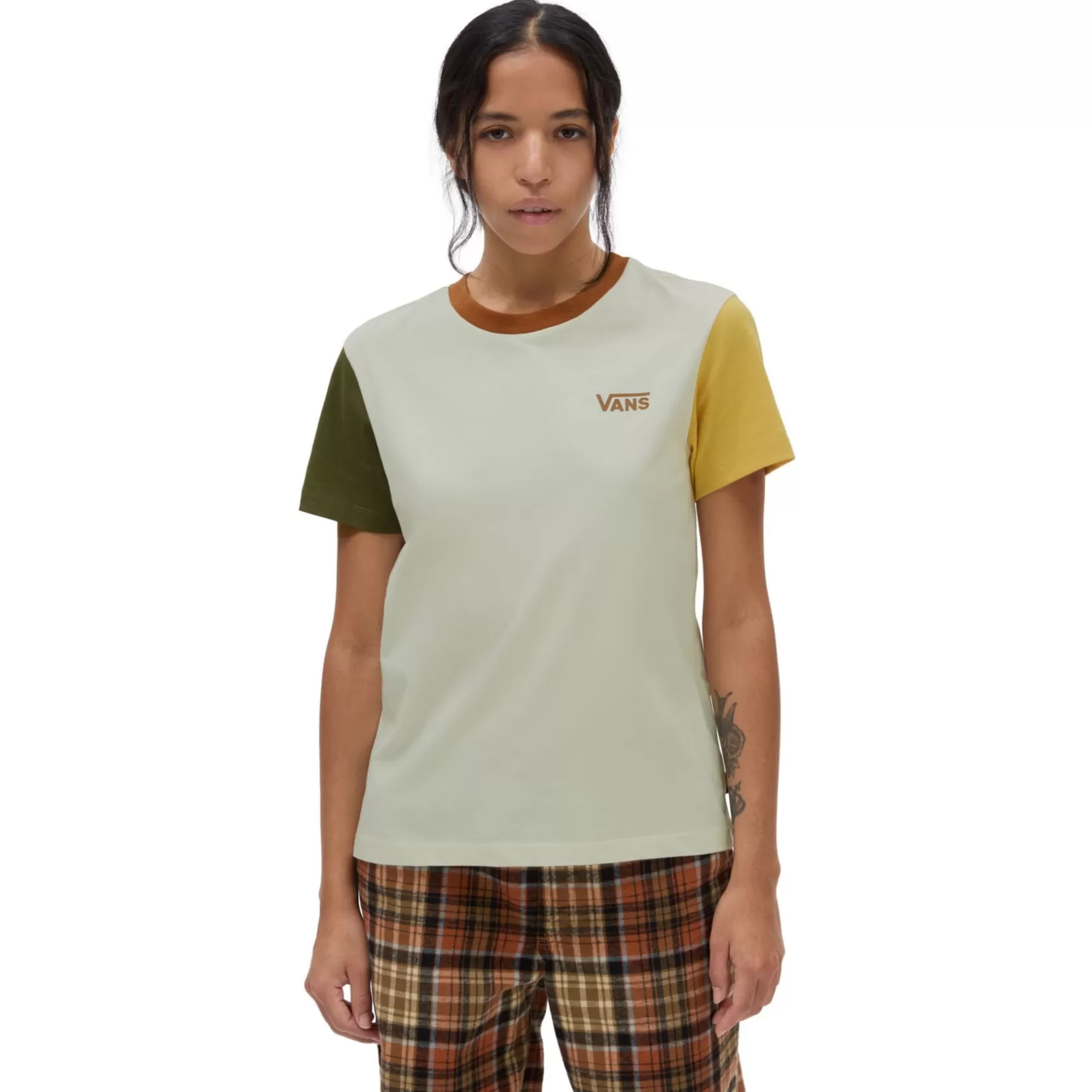 Vans Camisetas<Camiseta De Cuello Redondo Colorblock Multicolour
