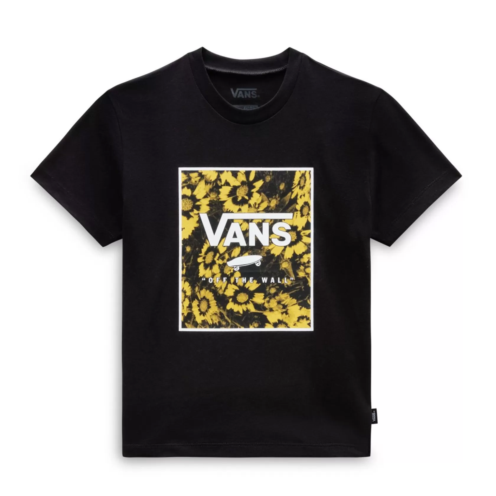 Vans Ropa Para Chicas (8-14 Años)<Camiseta De Cuello Redondo Floral Box De Ninas (8-14 Anos) Negro
