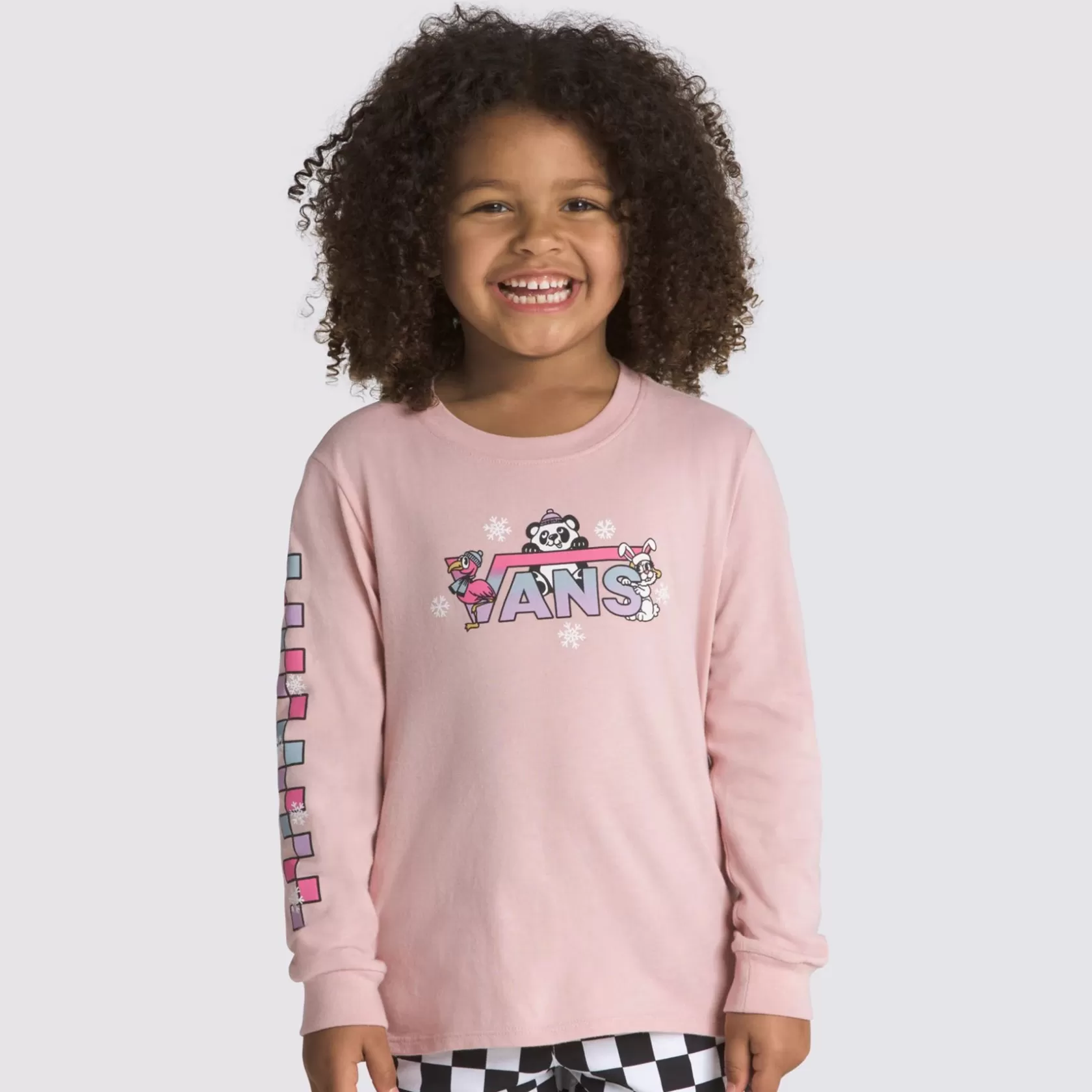Vans Ropa Para Niños Pequeños (2-8 Años)<Camiseta De Manga Larga Para Niños Pequenos Let It Snow (2-8 Anos) Rosa