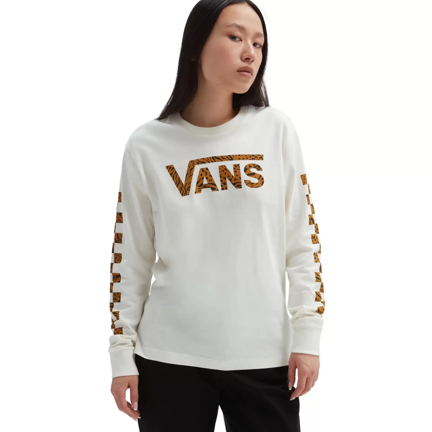 Vans Camisetas<Camiseta De Manga Larga Y Corte Masculino Animash Blanco