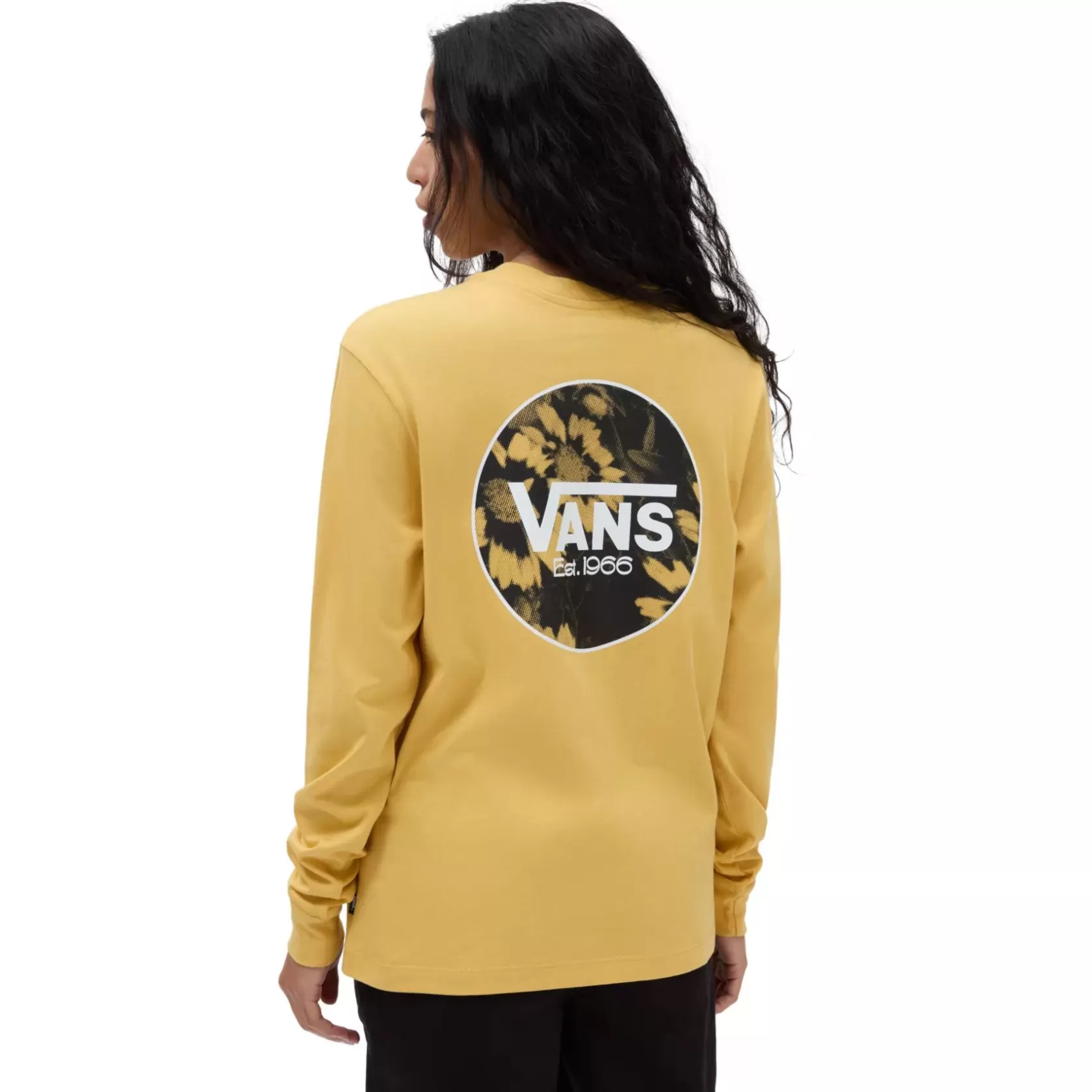 Vans Camisetas<Camiseta De Manga Larga Y Corte Masculino Floral Scent Amarillo