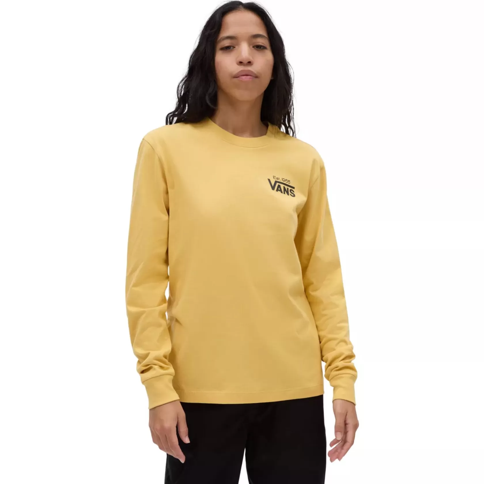Vans Camisetas<Camiseta De Manga Larga Y Corte Masculino Floral Scent Amarillo