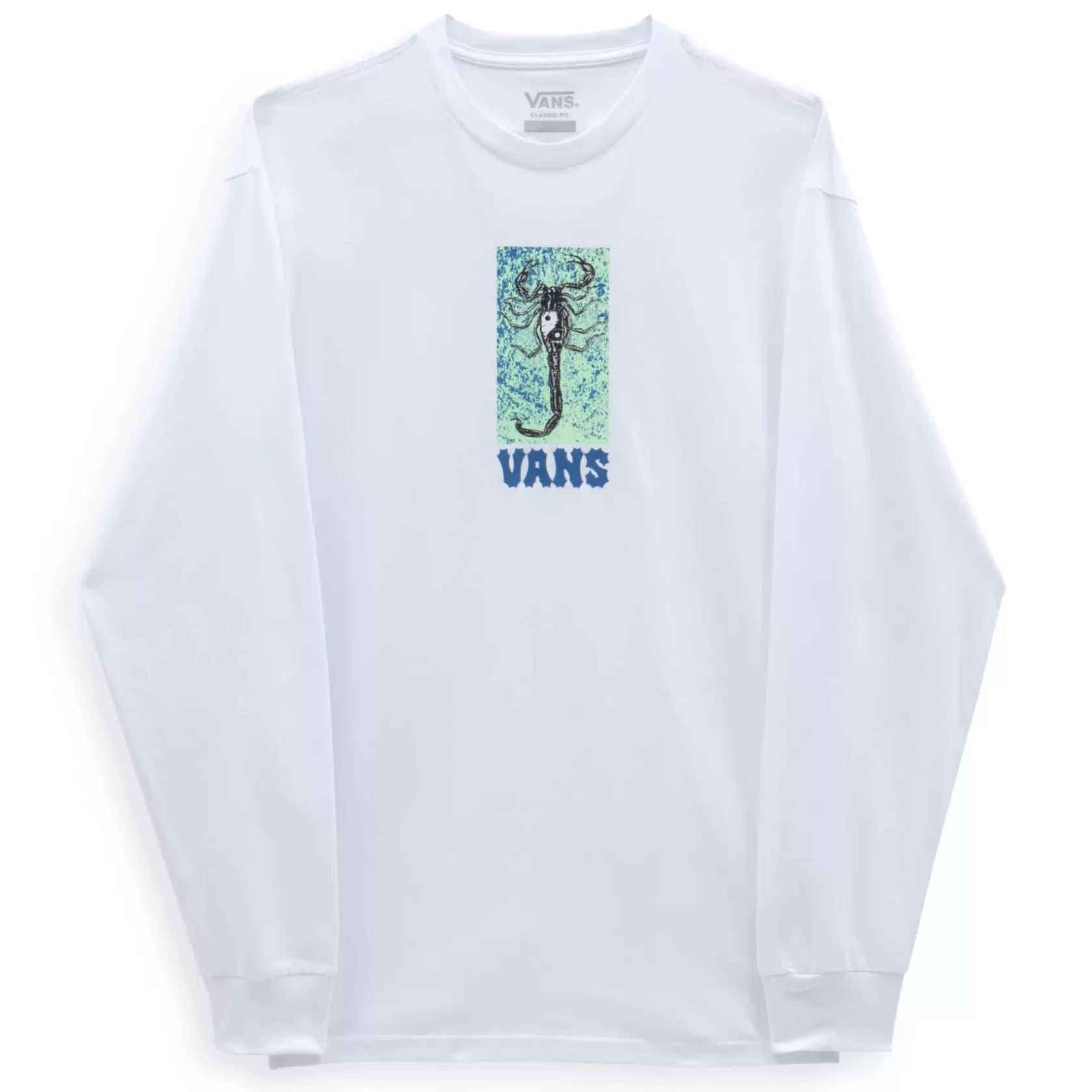 Vans Camisetas<Camiseta De Manga Larga Ying Yang Scorpion Blanco