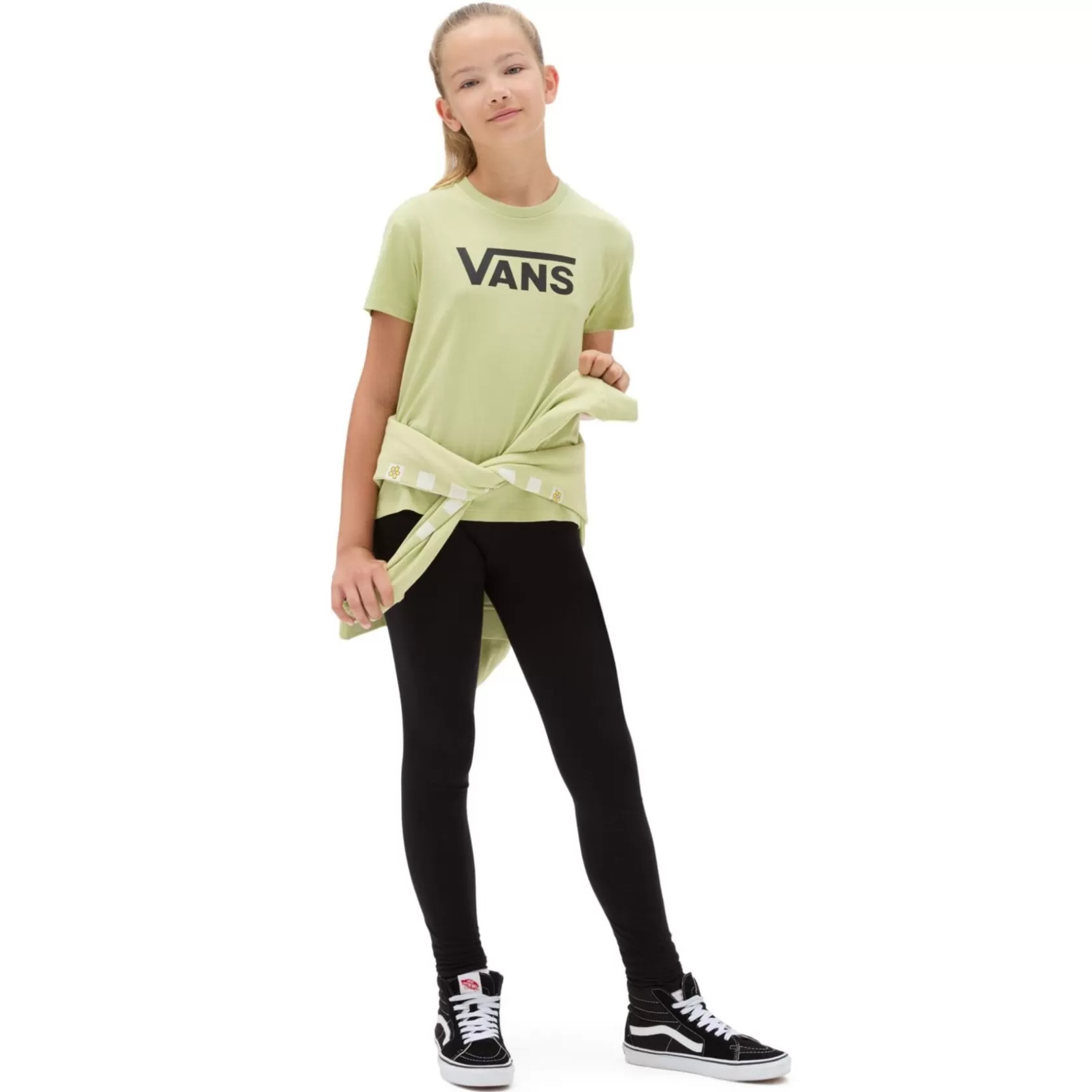 Vans Ropa Para Chicas (8-14 Años)<Camiseta De Ninas Con Cuello Redondo Flying V (8-14 Anos) Verde