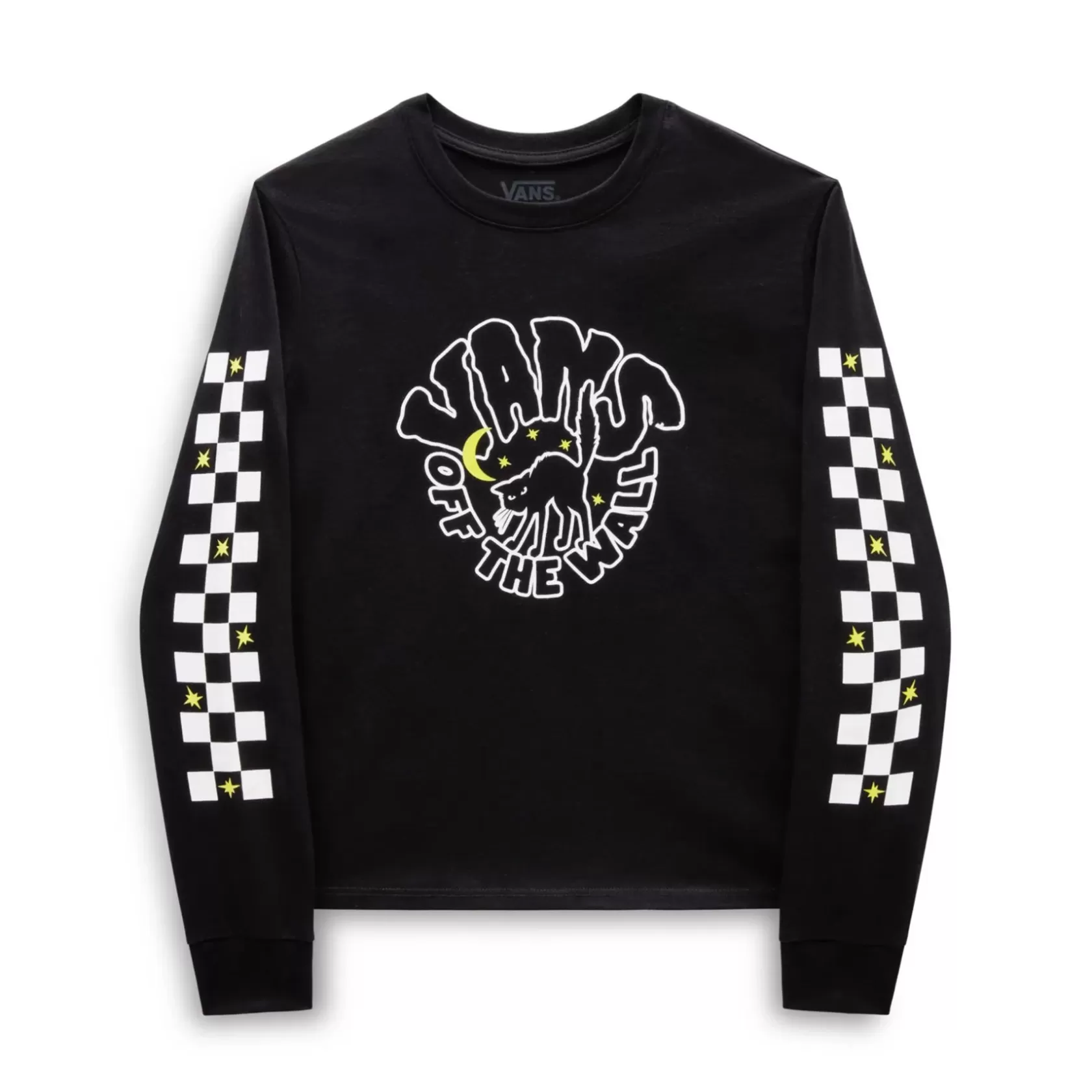 Vans Ropa Para Chicas (8-14 Años)<Camiseta De Ninas Corta De Manga Larga Here Kitty (8-14 Anos) Negro