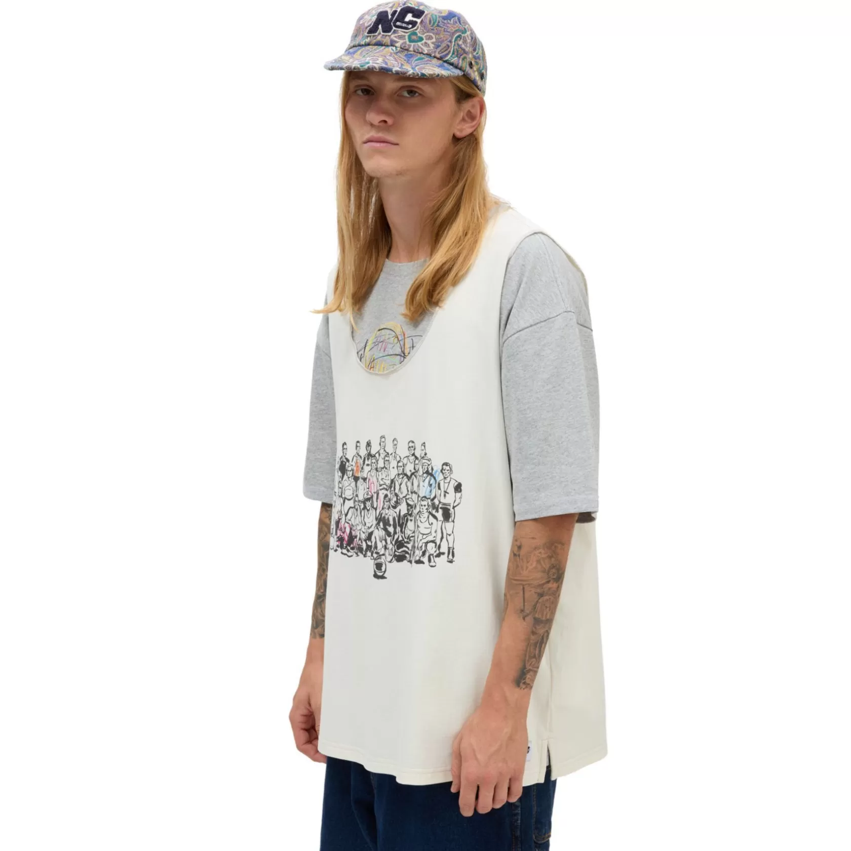 Vans Camisas<Camiseta De Punto Twofer Vault By X Nigel Cabourn Gris