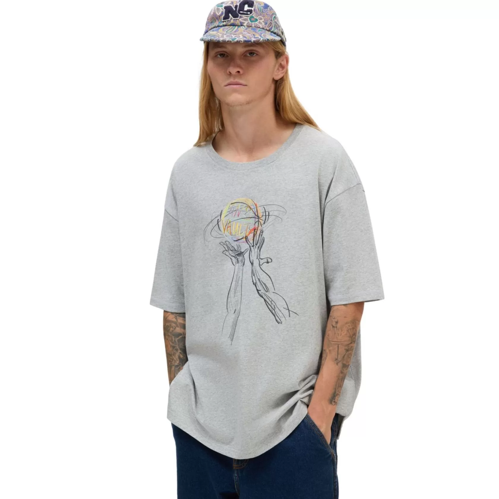 Vans Camisas<Camiseta De Punto Twofer Vault By X Nigel Cabourn Gris