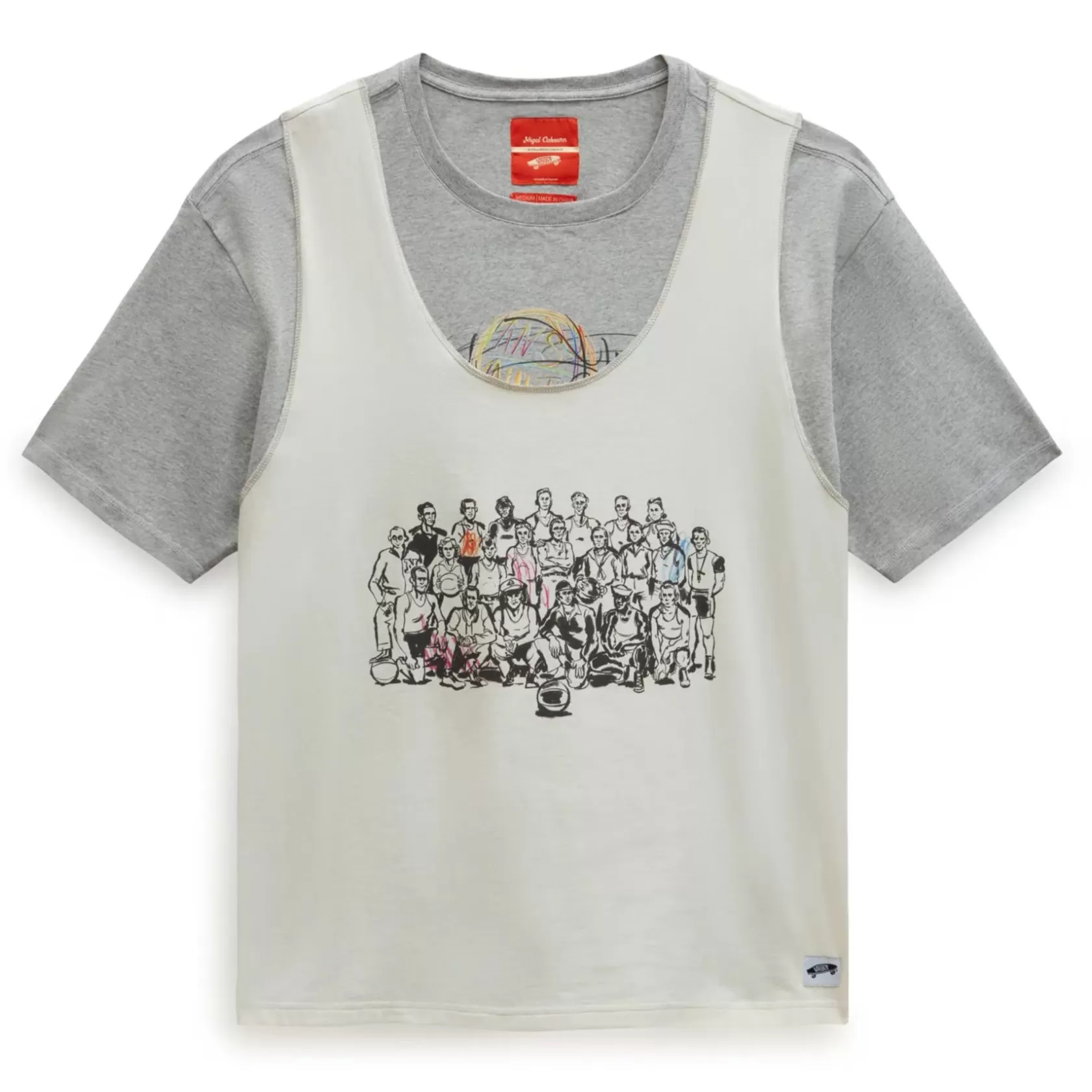 Vans Camisas<Camiseta De Punto Twofer Vault By X Nigel Cabourn Gris