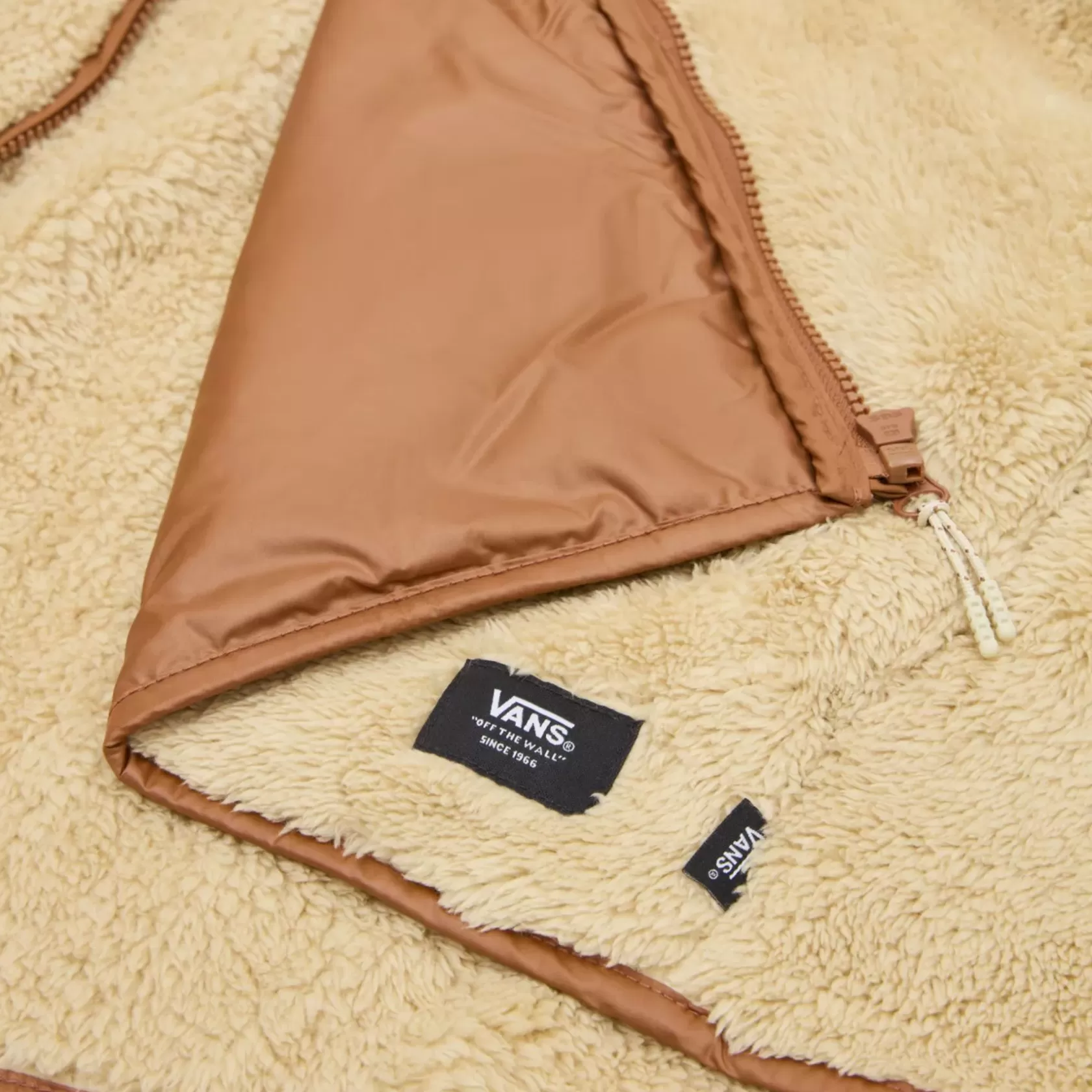 Vans Sudaderas<Chaqueta Con Cierre Integral De Cremallera Y Cuello Alto Vista Beis