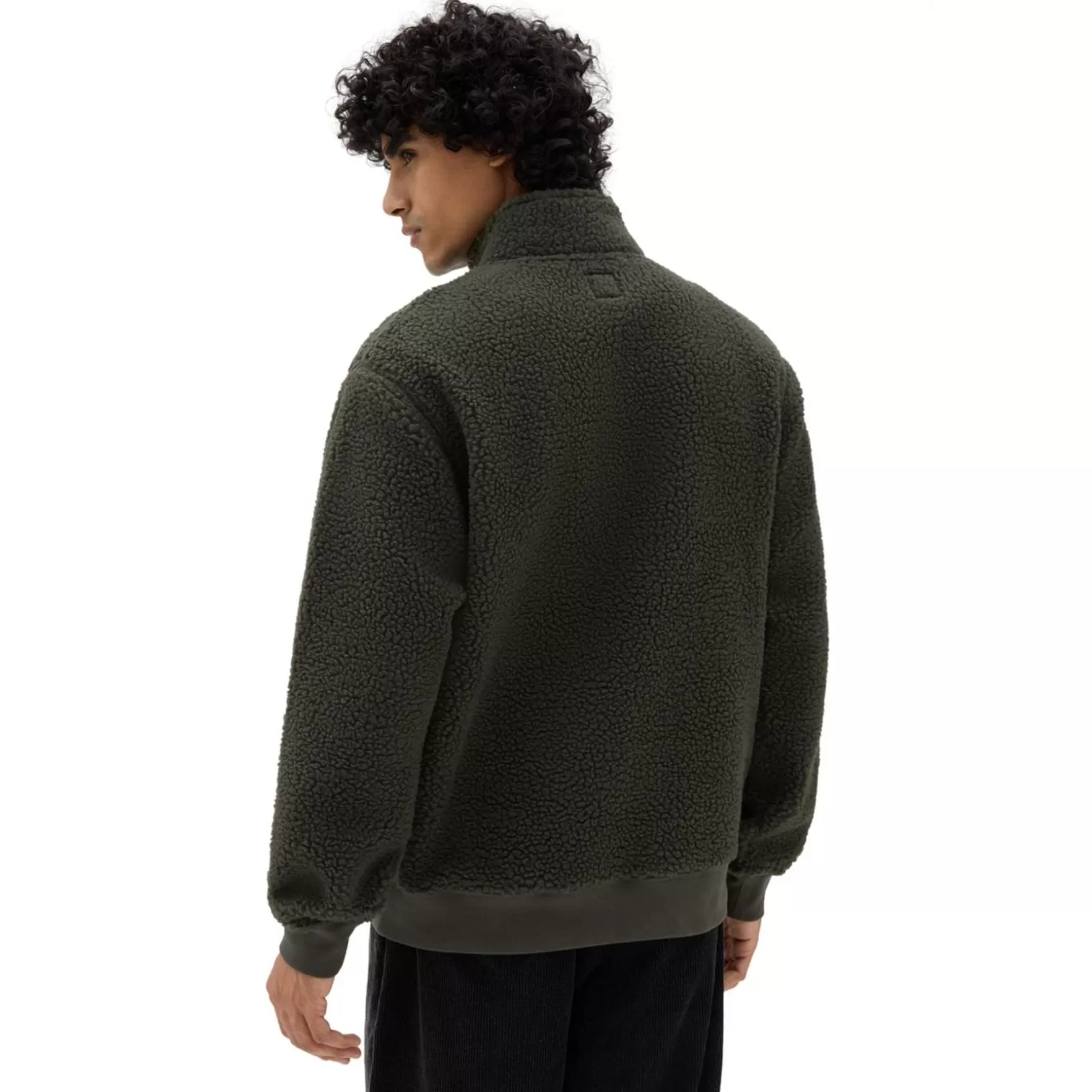 Vans Sudaderas<Forro Polar Martin De Borreguillo Con Cremallera De Cuarto Verde
