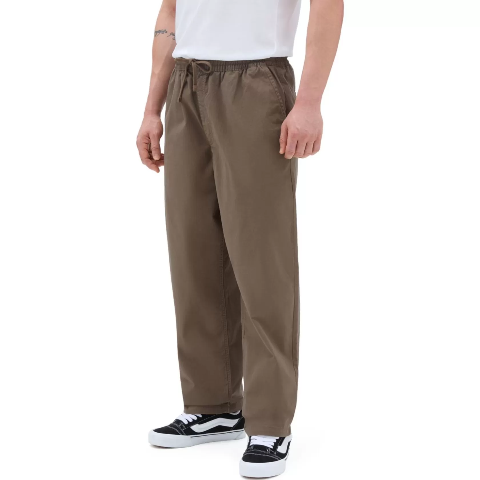 Vans Pantalones Y Vaqueros<Pantalon Range De Corte Holgado Y Tiro Caido Con Cinturilla Elastica Marron