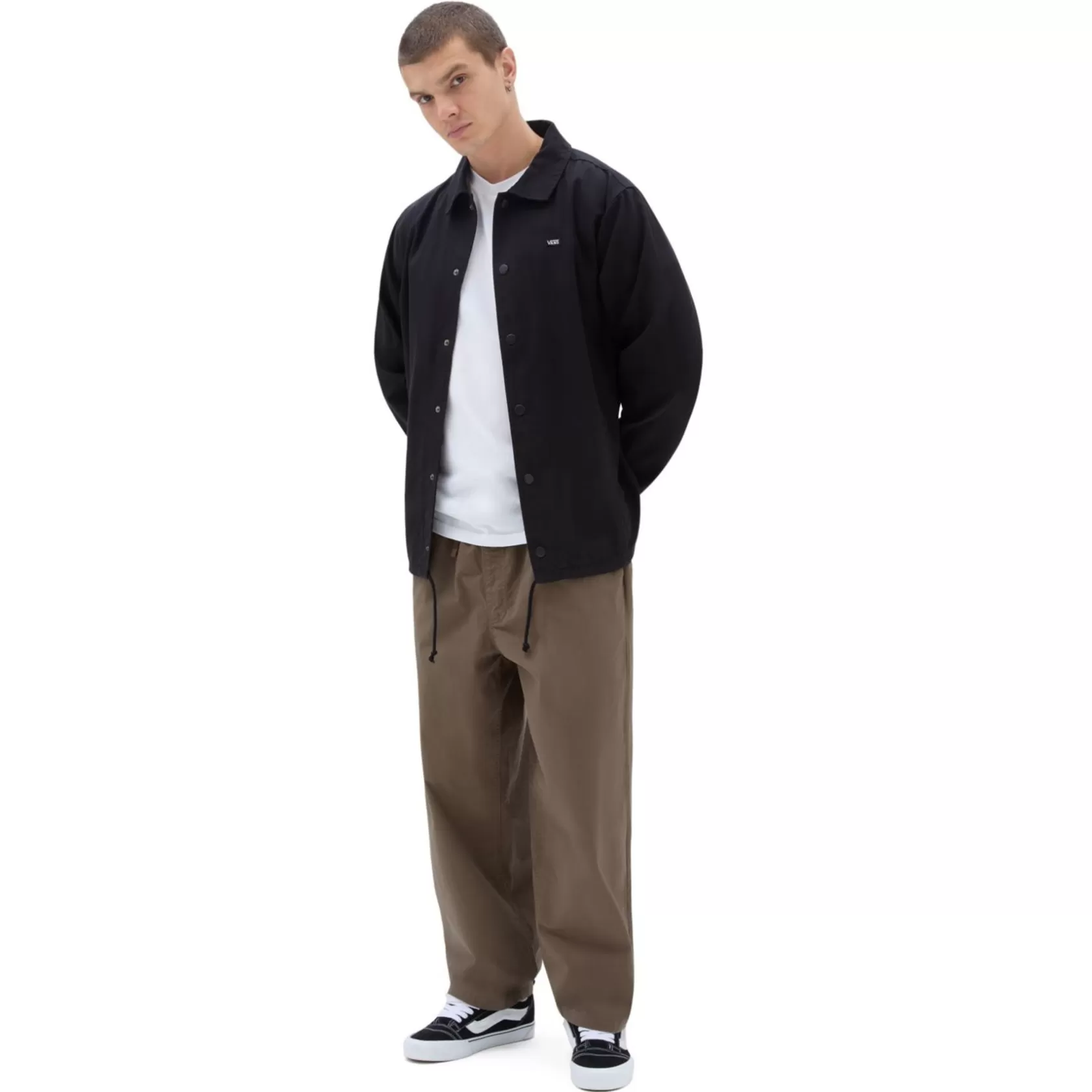 Vans Pantalones Y Chinos<Pantalon Range De Corte Holgado Y Tiro Caido Con Cinturilla Elastica Marron