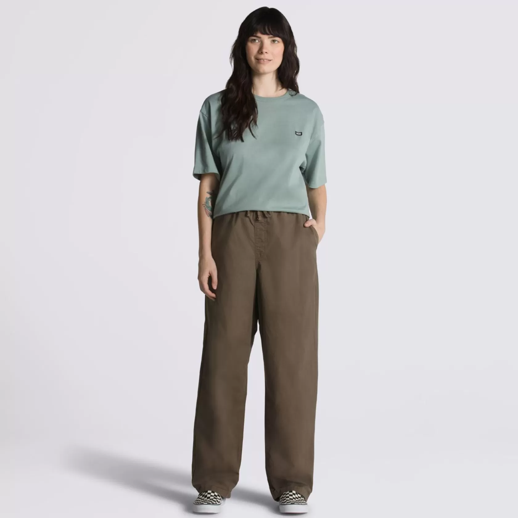 Vans Pantalones Y Chinos<Pantalon Range De Corte Holgado Y Tiro Caido Con Cinturilla Elastica Marron