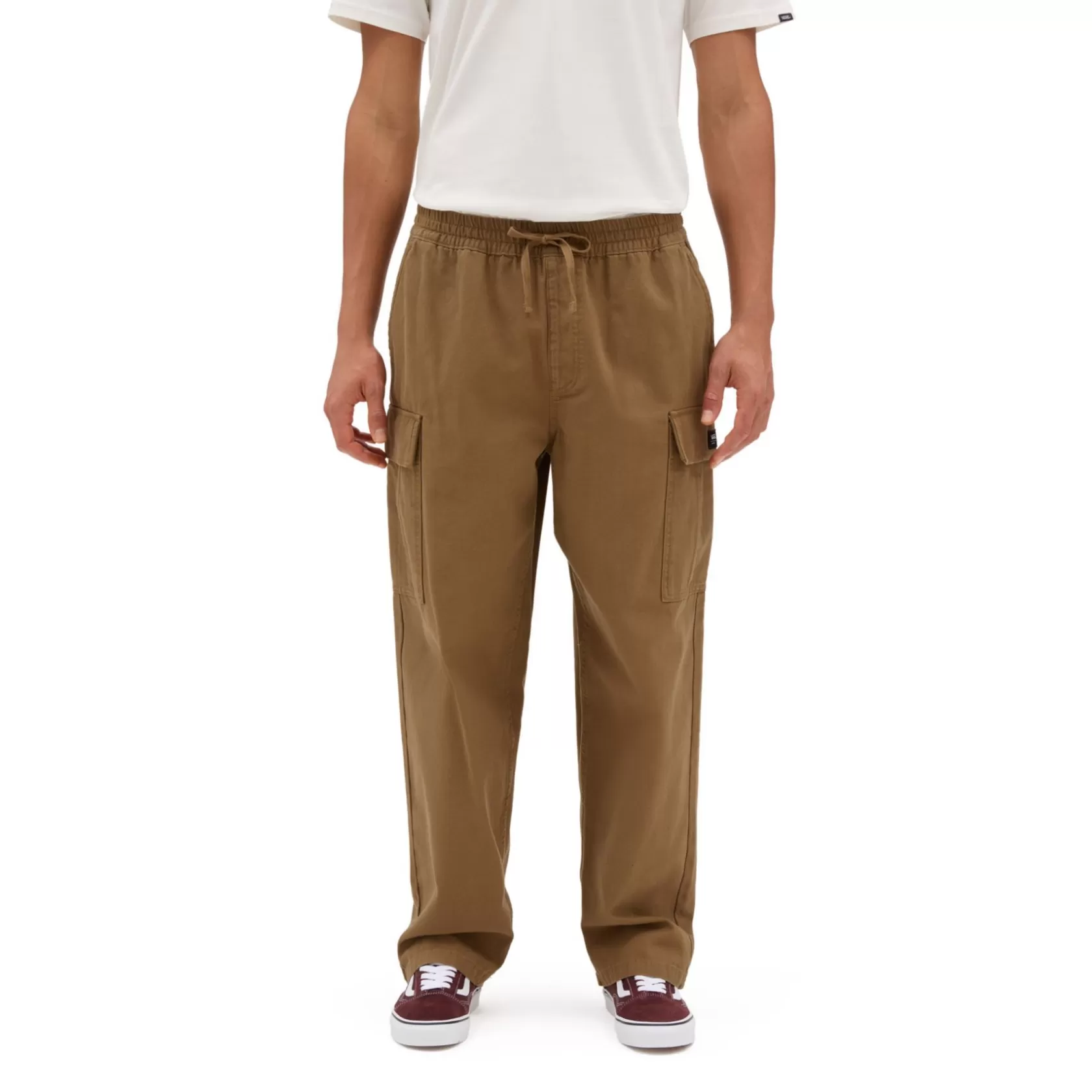 Vans Pantalones Y Vaqueros<Pantalones Cargo Range De Corte Holgado Y Tiro Caido Con Cinturilla Elastica Marron