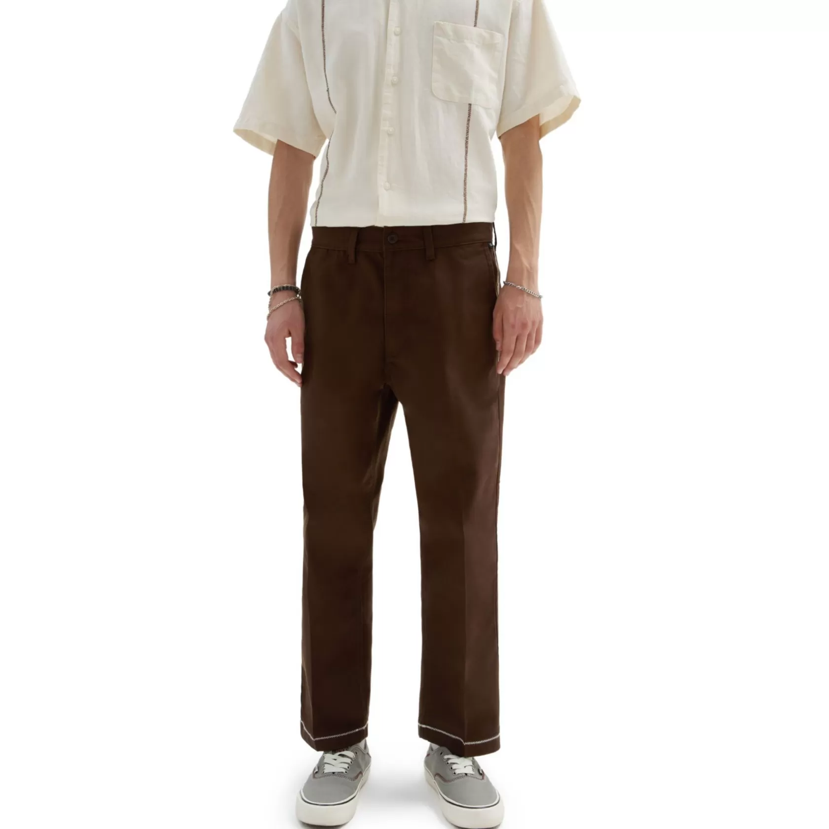 Vans Pantalones Y Vaqueros<Pantalones Chinos De Corte Holgado Y Tobillero Authentic De Michael February Marron