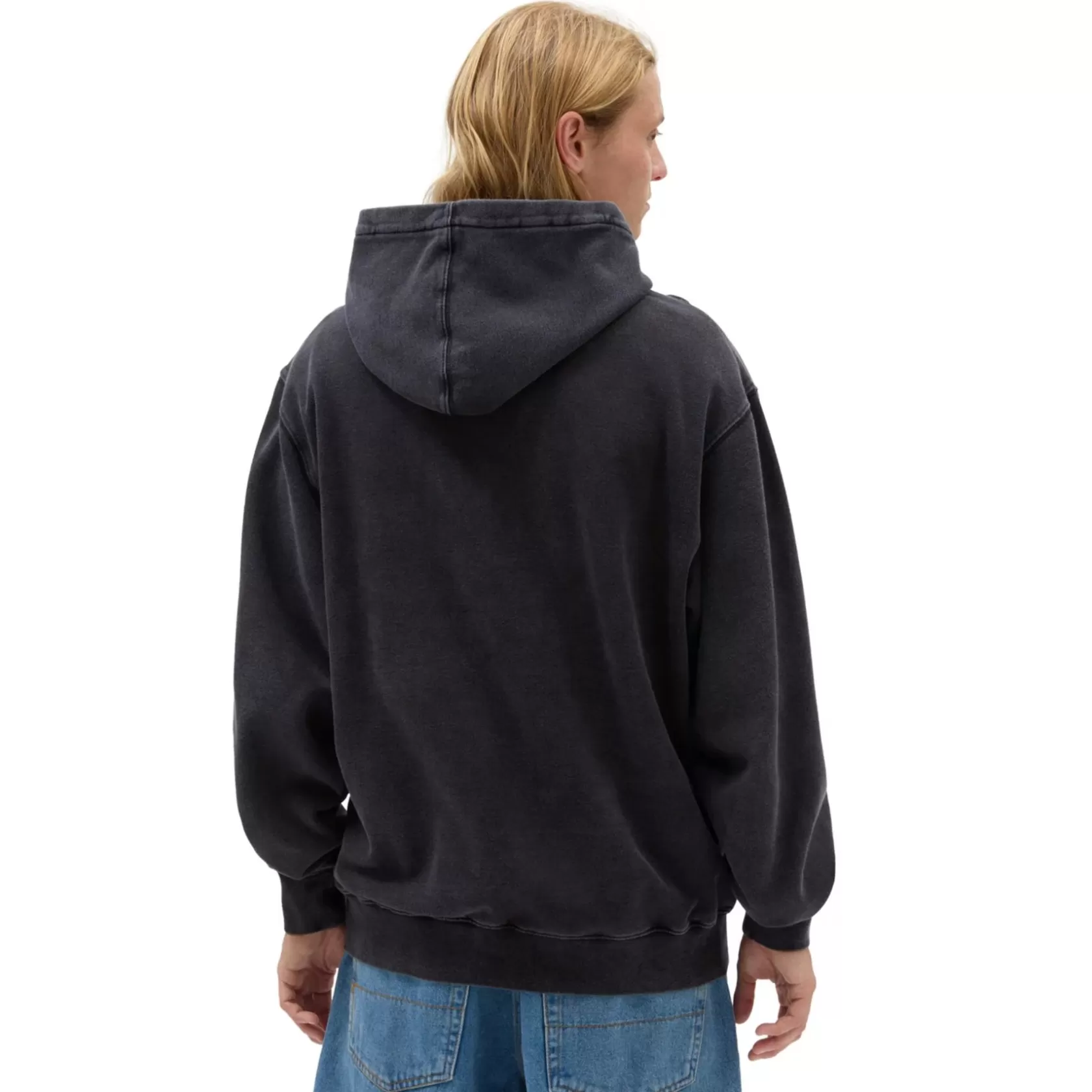 Vans Sudaderas<Sudadera Con Capucha De Corte Holgado Scripted Double Snap Negro