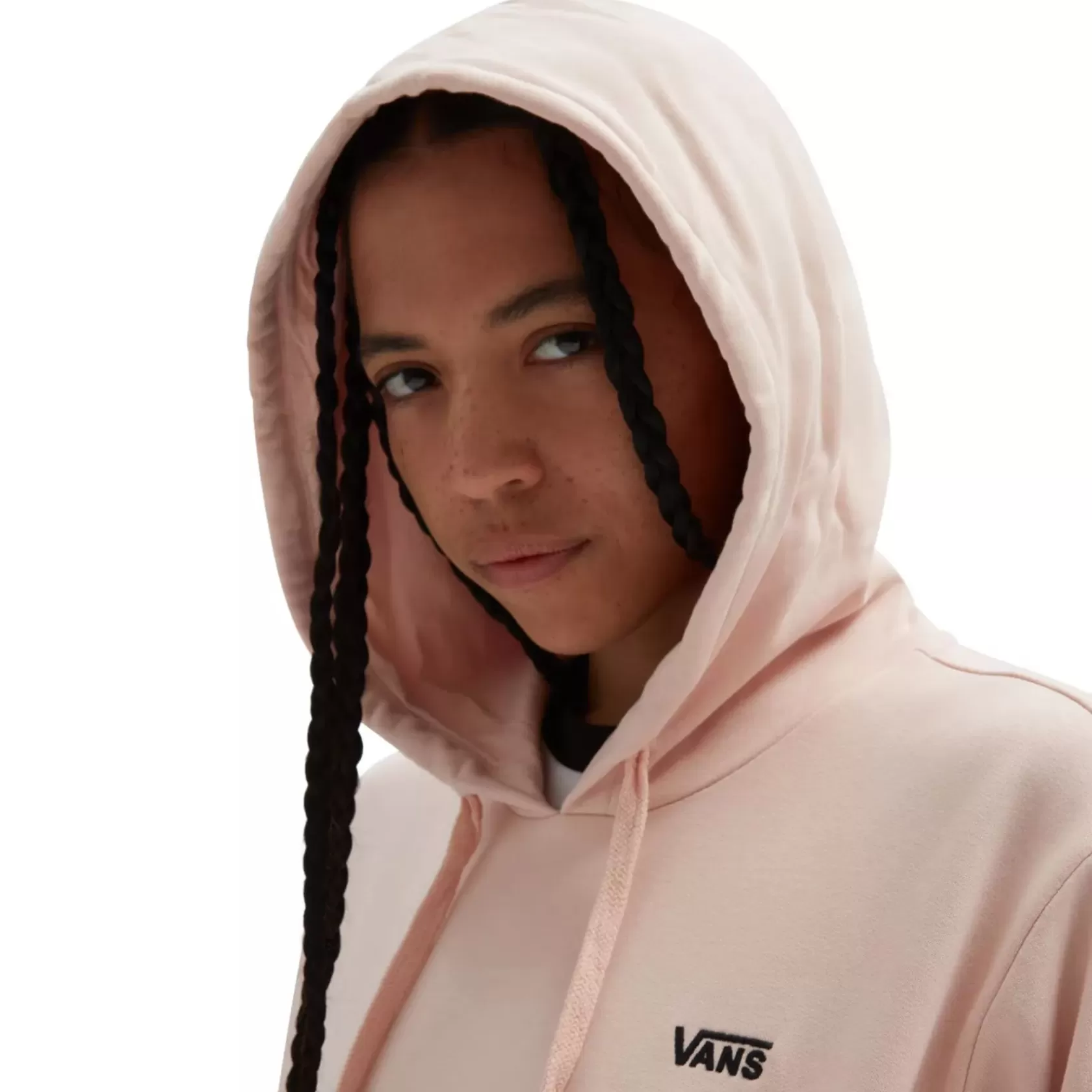 Vans Sudaderas<Sudadera Con Capucha Flying V De Corte Boyfriend Rosa