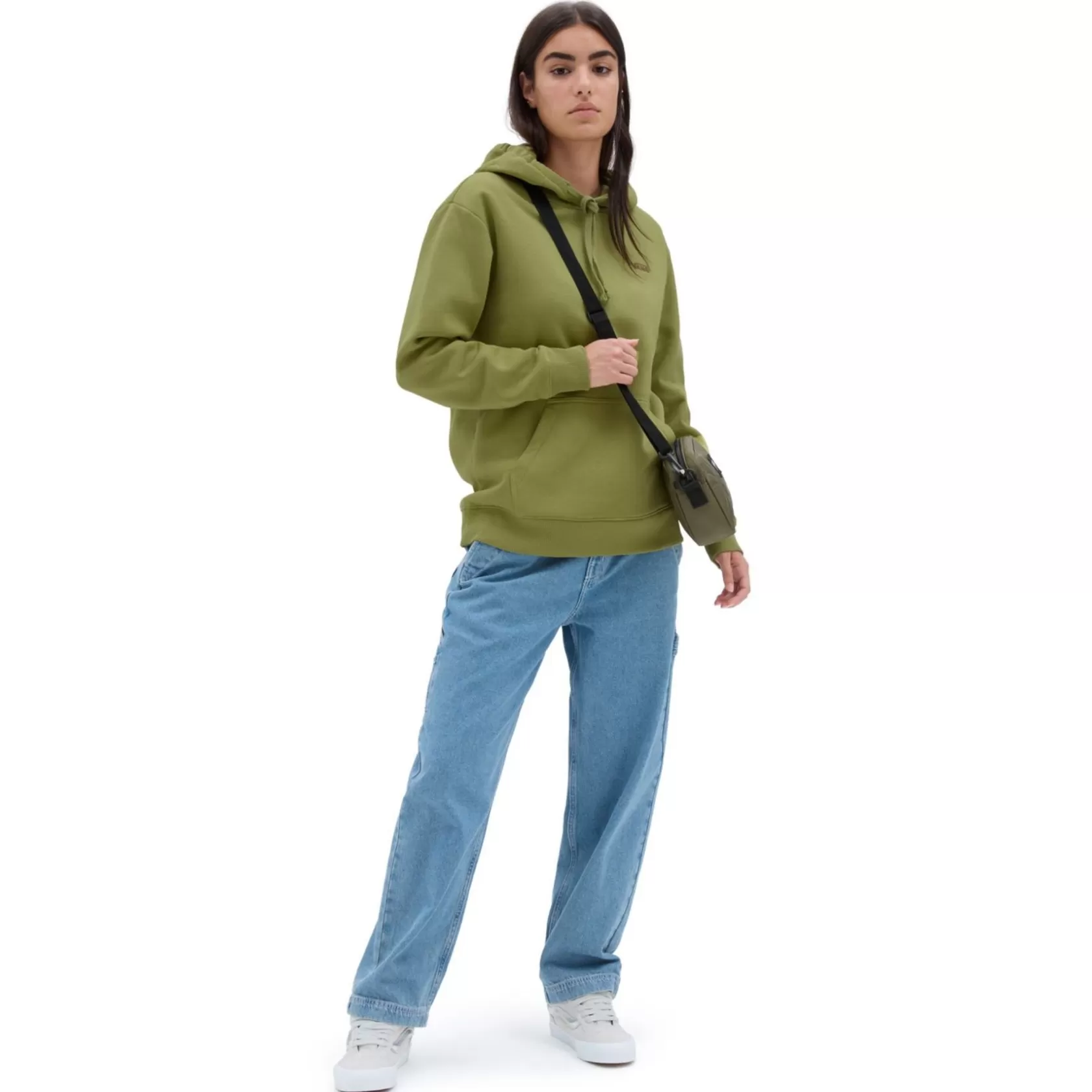 Vans Sudaderas<Sudadera Con Capucha Flying V De Corte Masculino Verde