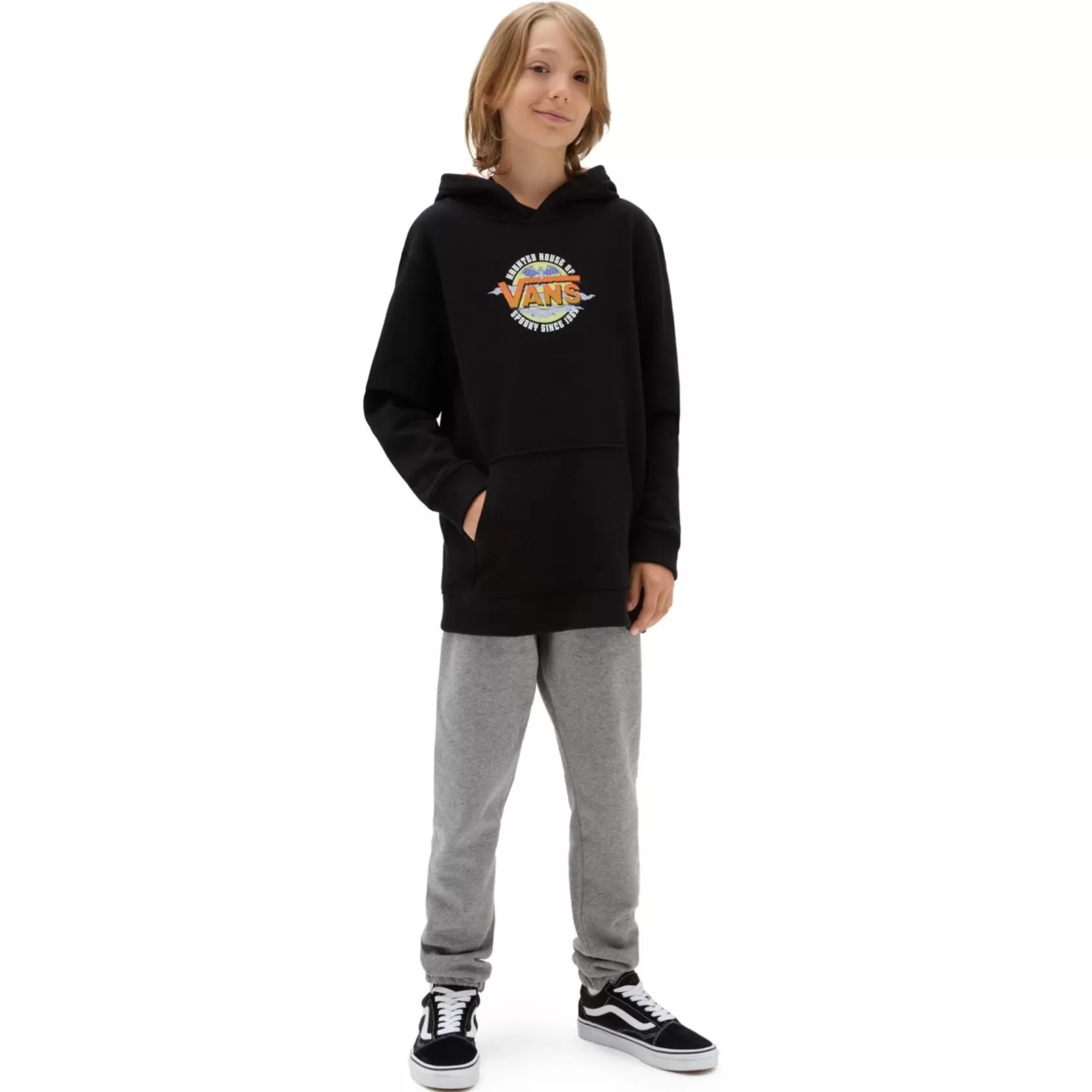 Vans Ropa Para Chicos (8-14 Años)<Sudadera Con Capucha Haunted House Of De Niños (8-14 Anos) Negro