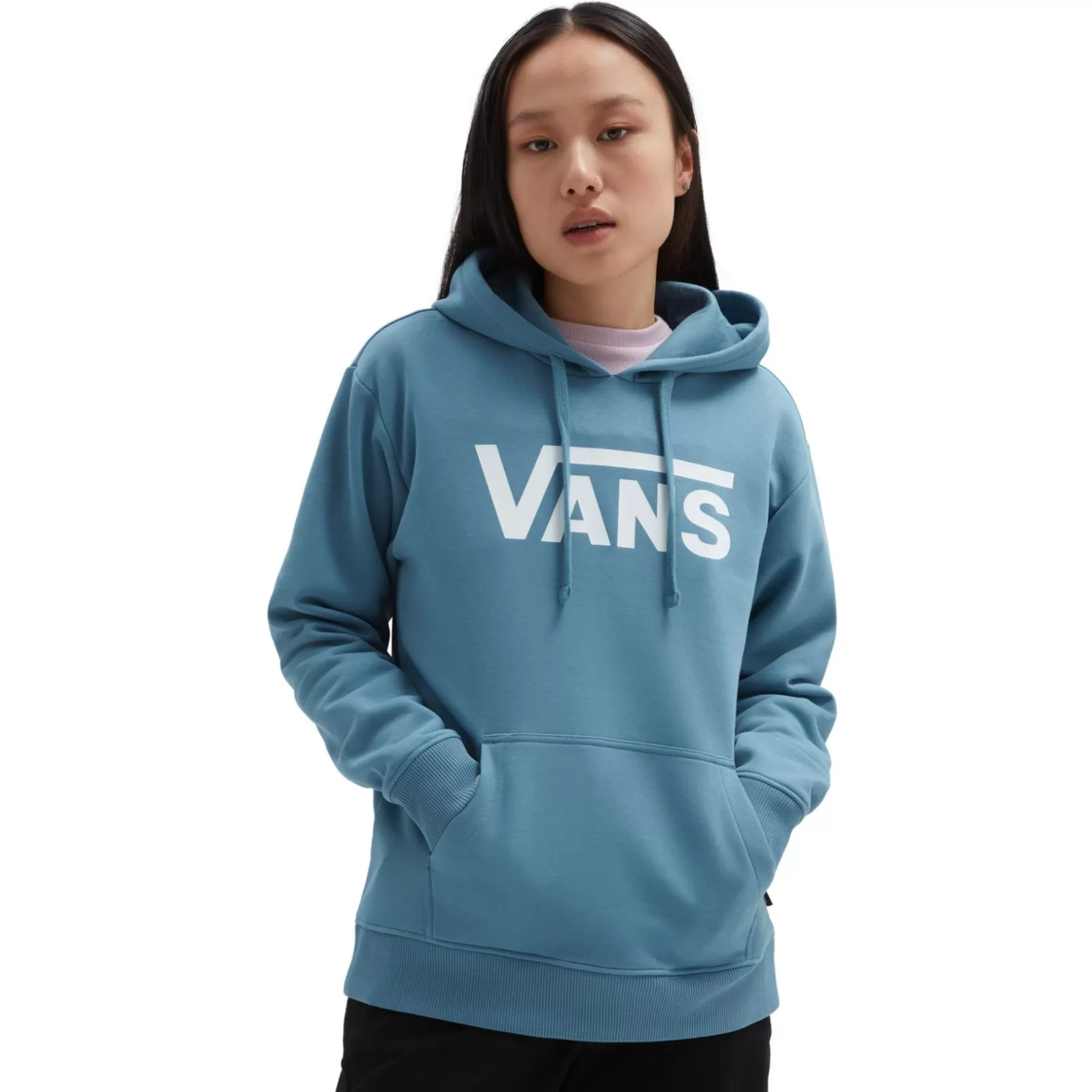 Vans Sudaderas<Sudadera Con Capucha Sin Cierre Classic V De Corte Boyfriend Azul