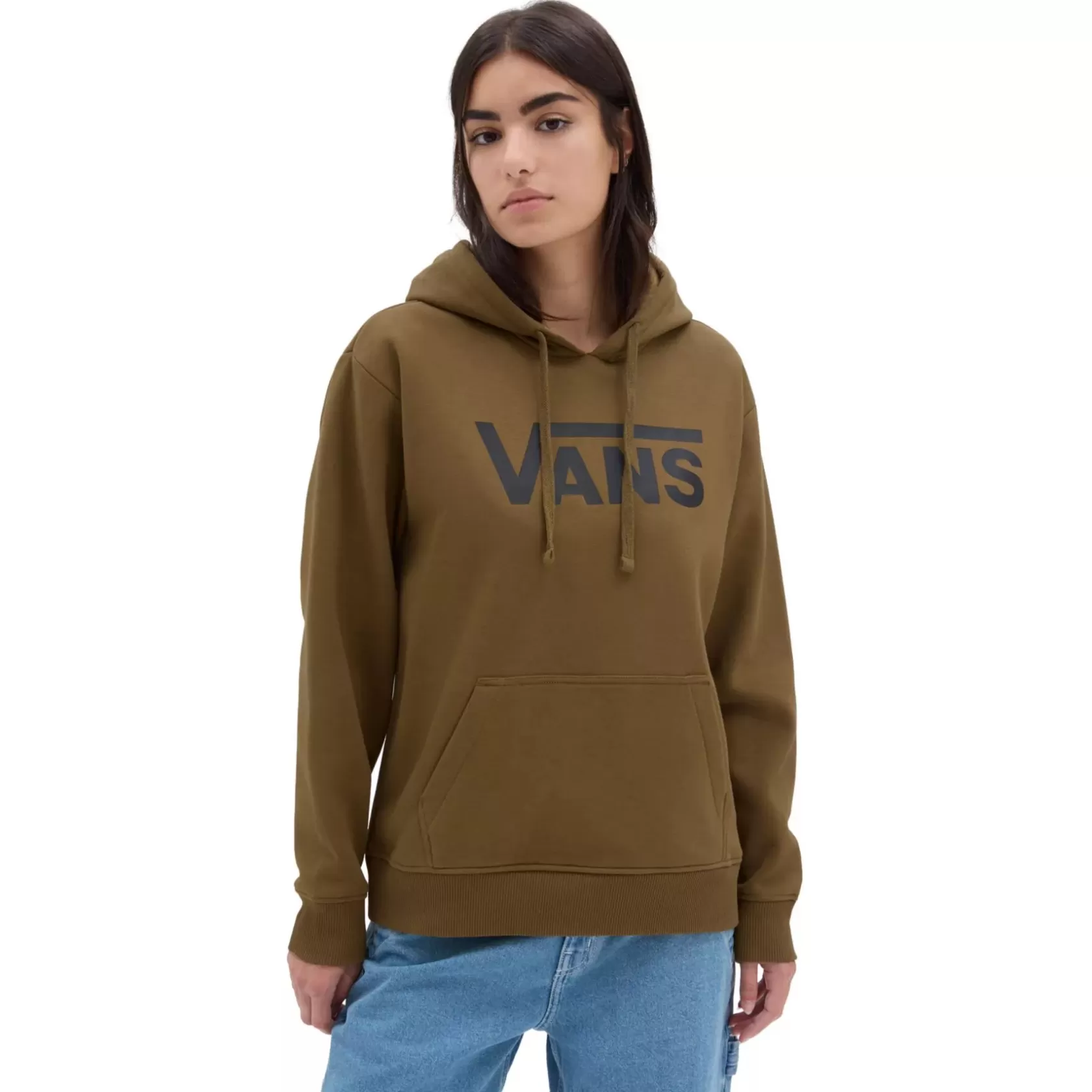 Vans Sudaderas<Sudadera Con Capucha Sin Cierre Classic V De Corte Boyfriend Marron