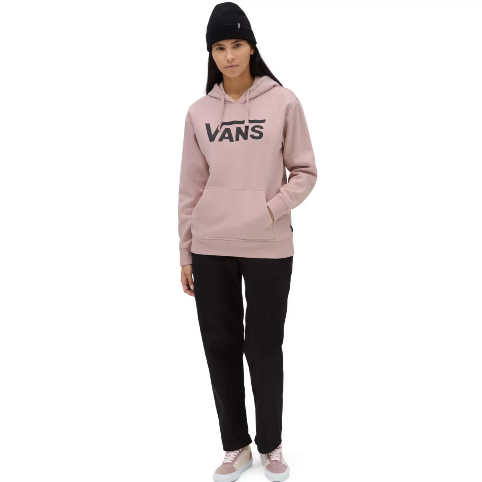 Vans Sudaderas<Sudadera Con Capucha Sin Cierre Classic V De Corte Boyfriend Rosa