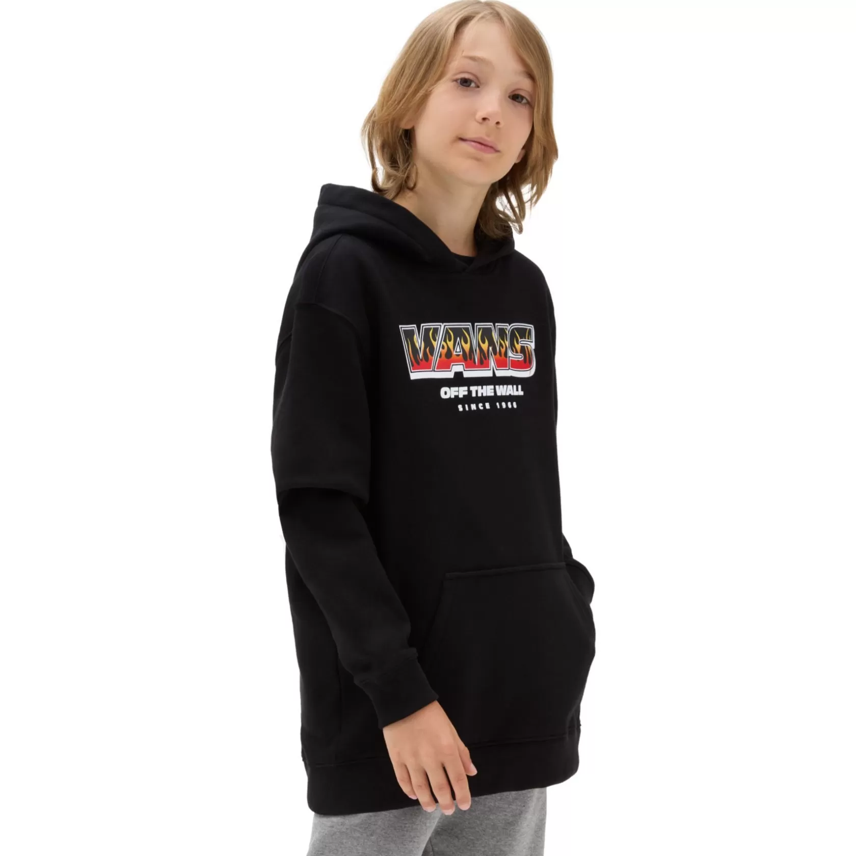 Vans Ropa Para Chicos (8-14 Años)<Sudadera Con Capucha Up In Flames De Niños (8-14 Anos) Negro