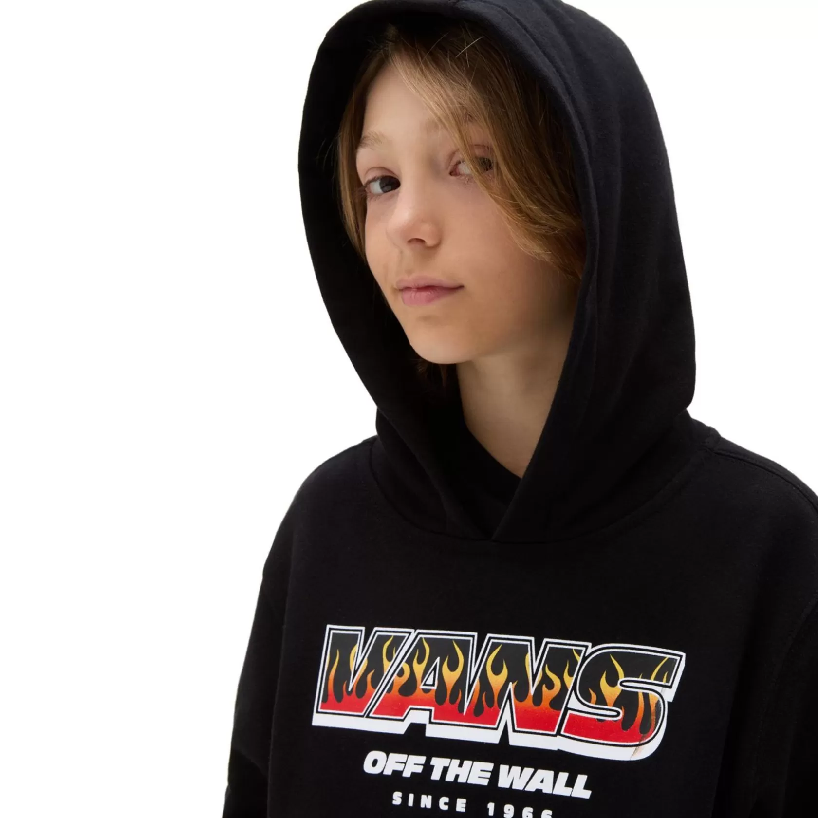 Vans Ropa Para Chicos (8-14 Años)<Sudadera Con Capucha Up In Flames De Niños (8-14 Anos) Negro