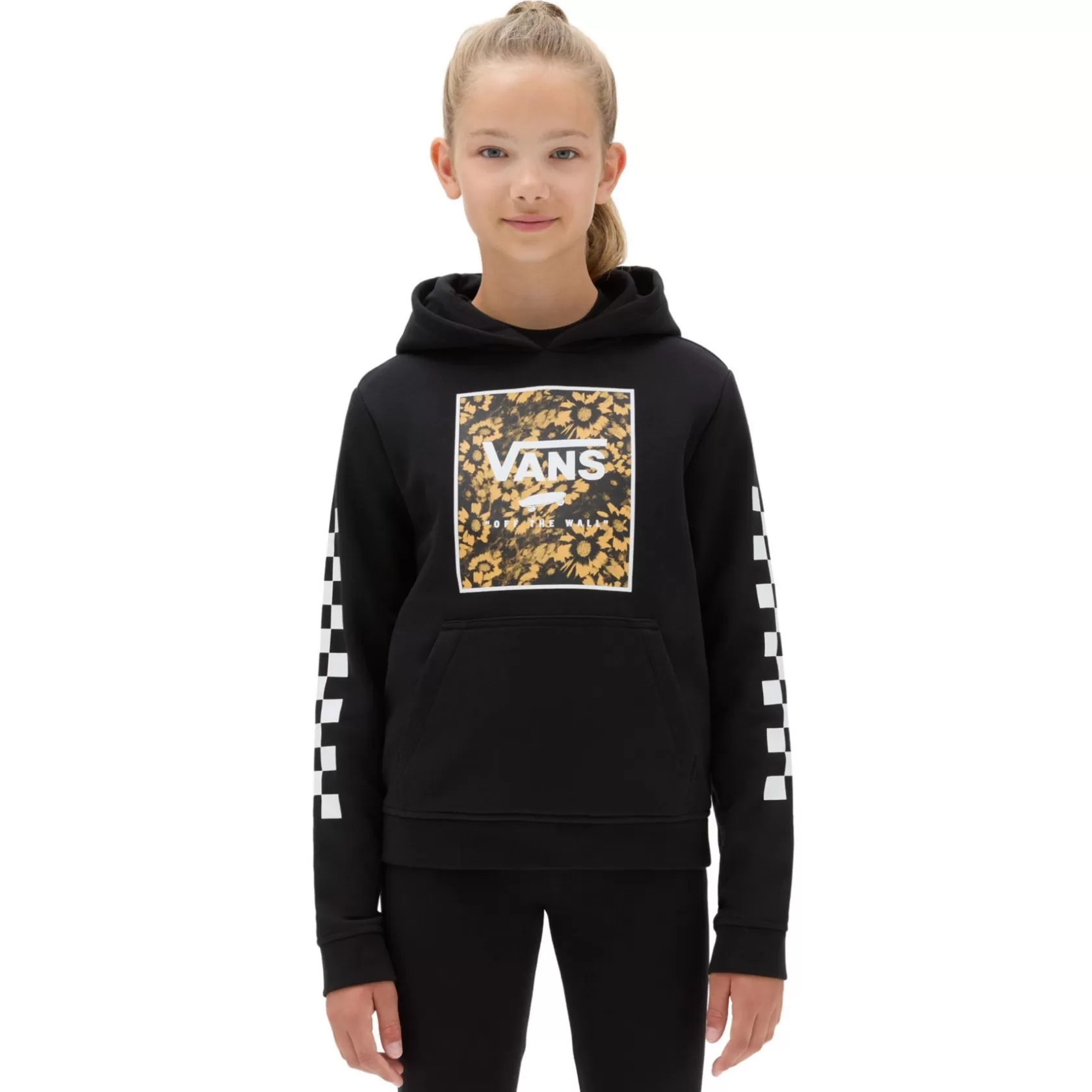 Vans Ropa Para Chicas (8-14 Años)<Sudadera Con Capucha Winter Daisy Box Logo De Ninas (8-14 Anos) Negro