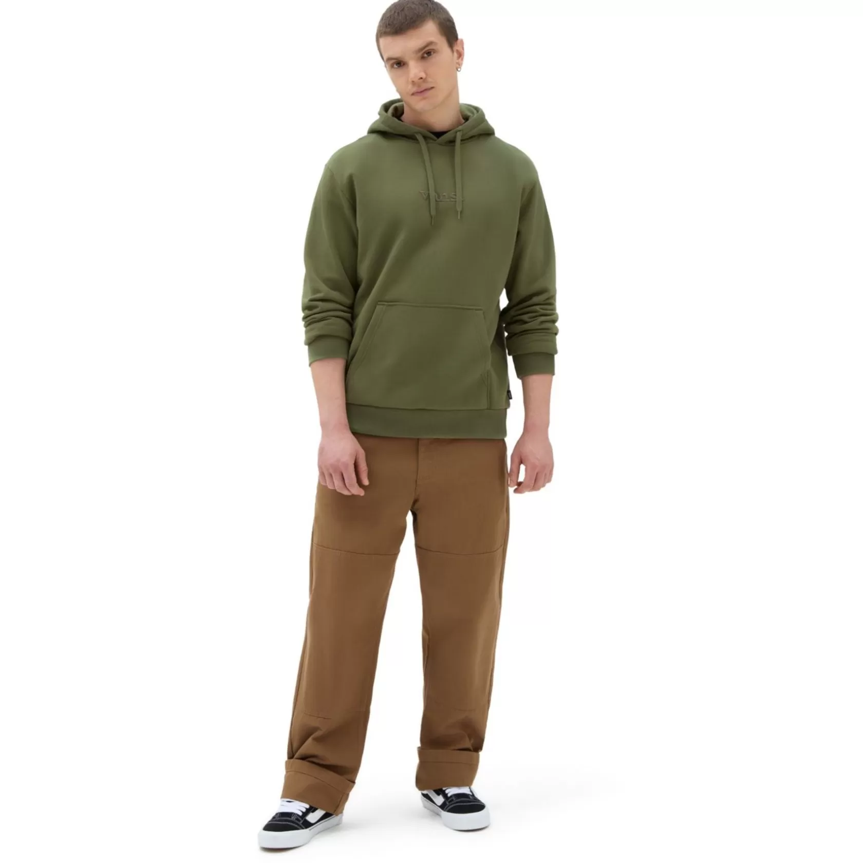 Vans Sudaderas<Sudadera De Corte Holgado Con Capucha Essential Verde