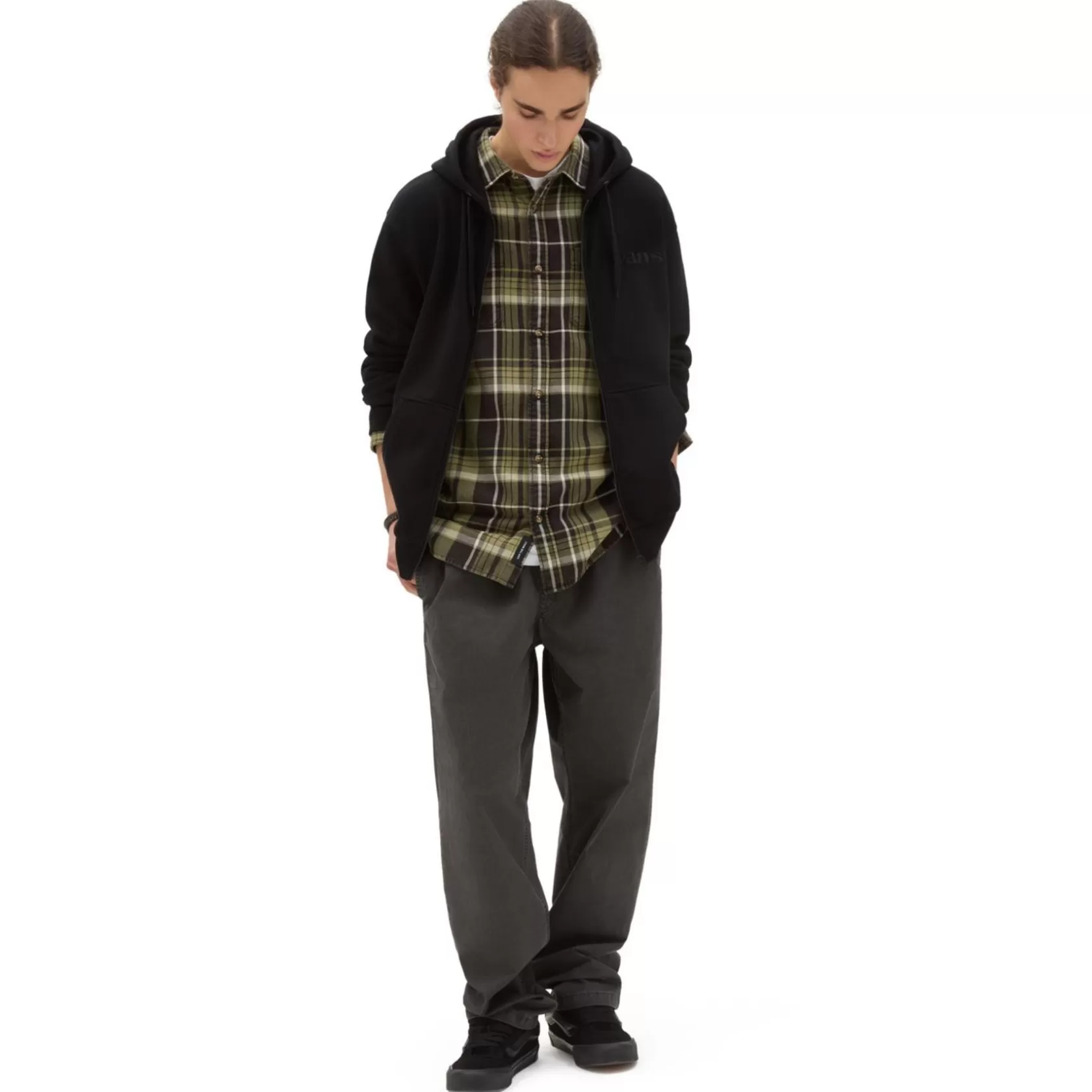 Vans Sudaderas<Sudadera De Corte Holgado Con Capucha Essential Negro