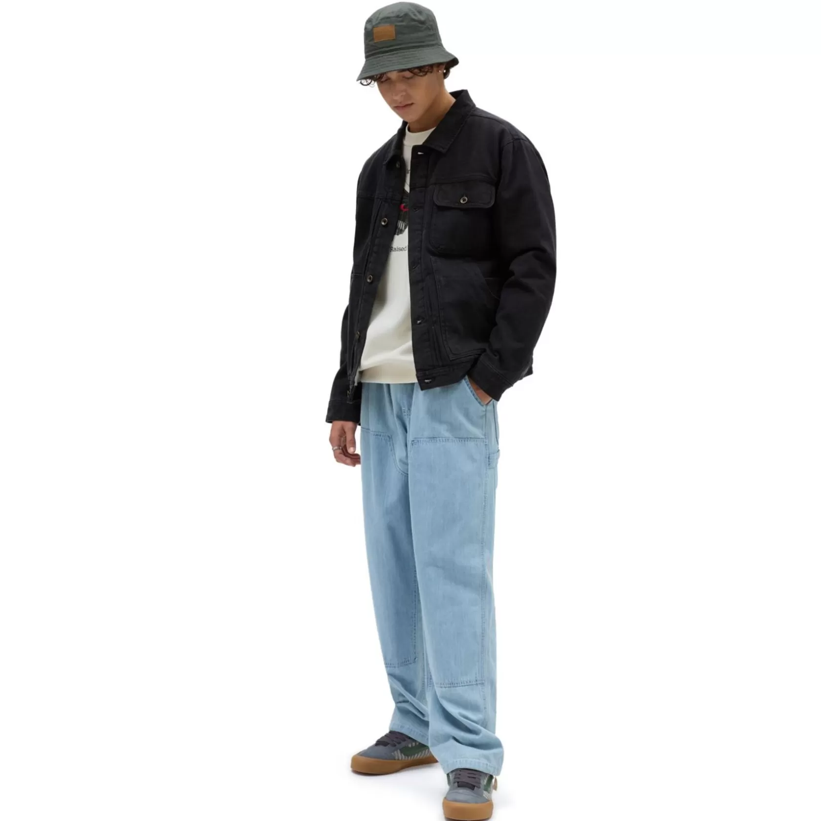 Vans Sudaderas<Sudadera De Cuello Redondo Y Corte Holgado Born In Anaheim Blanco