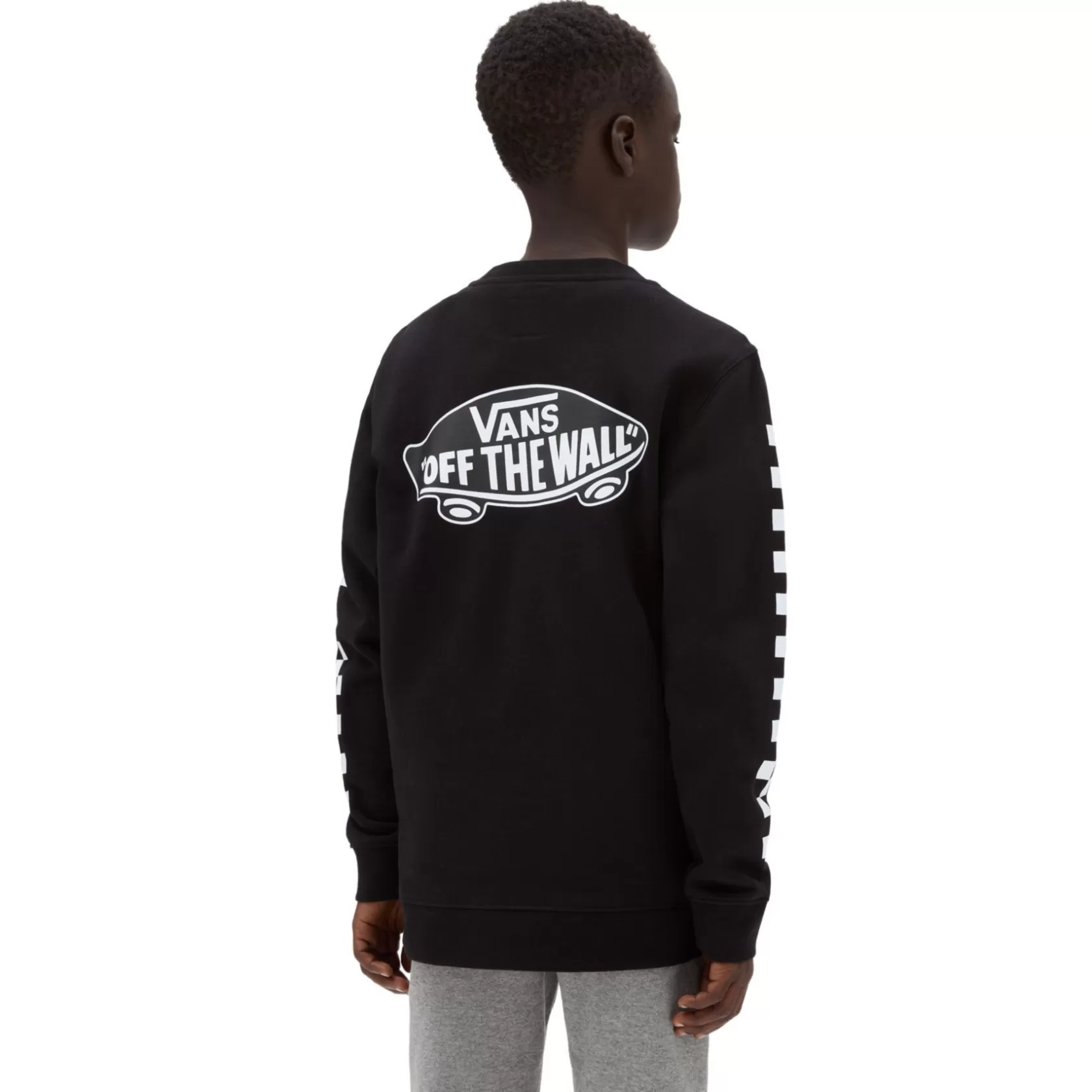 Vans Ropa Para Chicos (8-14 Años)<Sudadera De Niños De Cuello Redondo Exposition Check (8-14 Anos) Negro