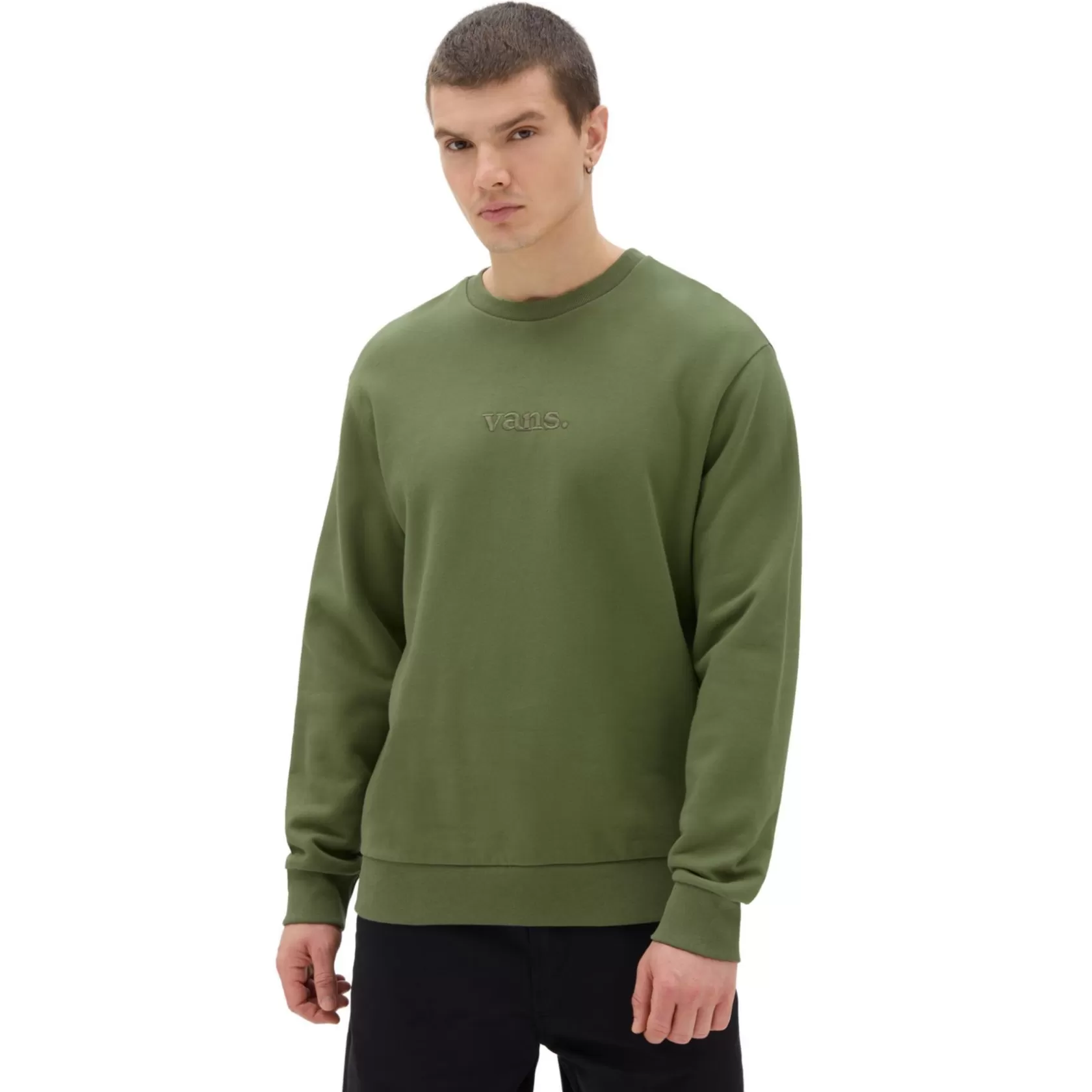 Vans Sudaderas<Sudadera Essential De Cuello Redondo Y Corte Holgado Verde