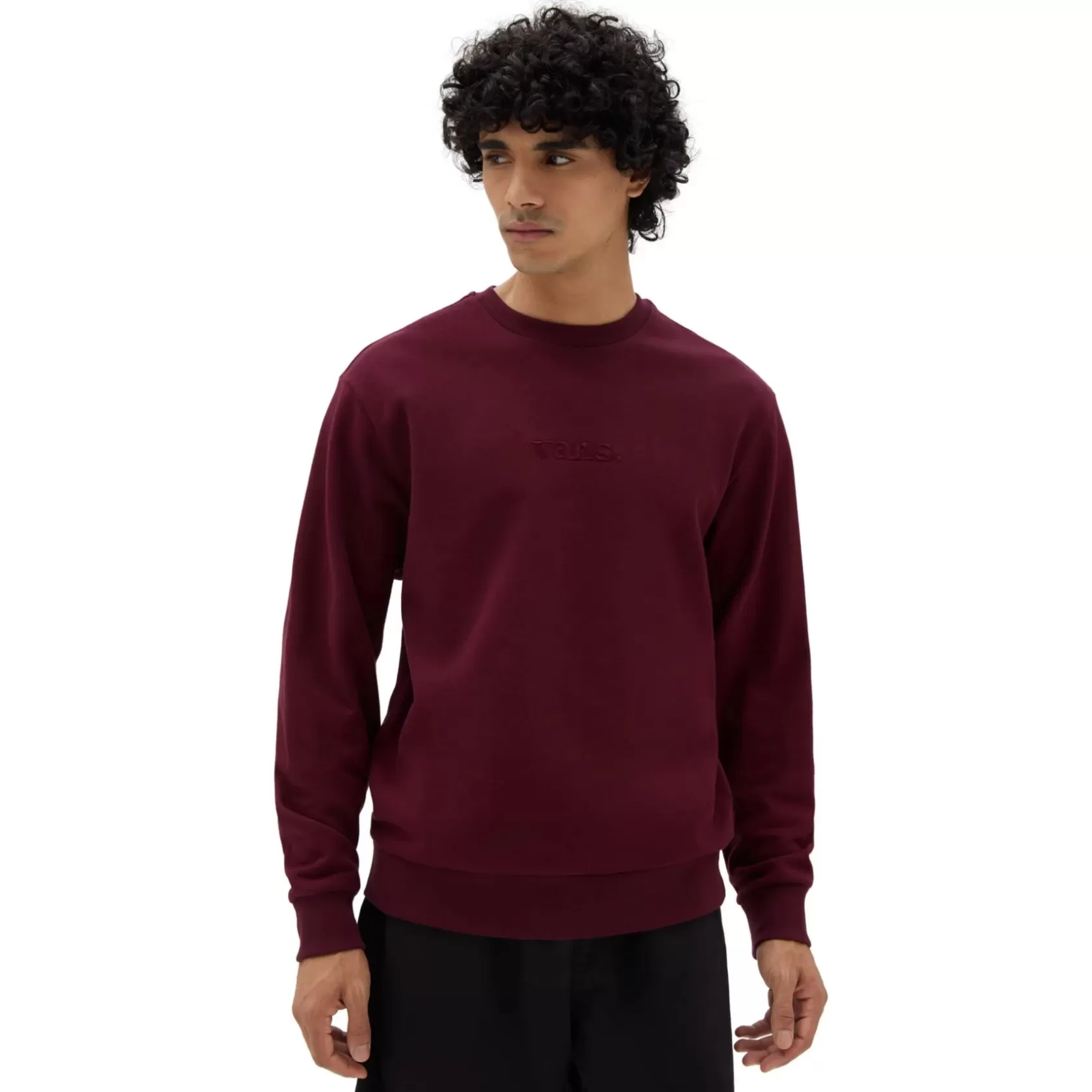 Vans Sudaderas<Sudadera Essential De Cuello Redondo Y Corte Holgado Rojo
