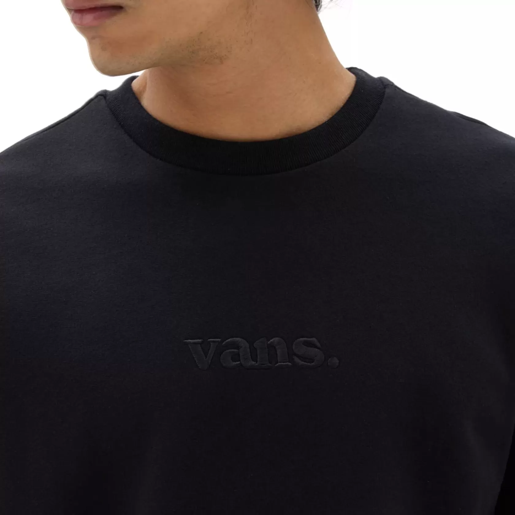 Vans Sudaderas<Sudadera Essential De Cuello Redondo Y Corte Holgado Negro