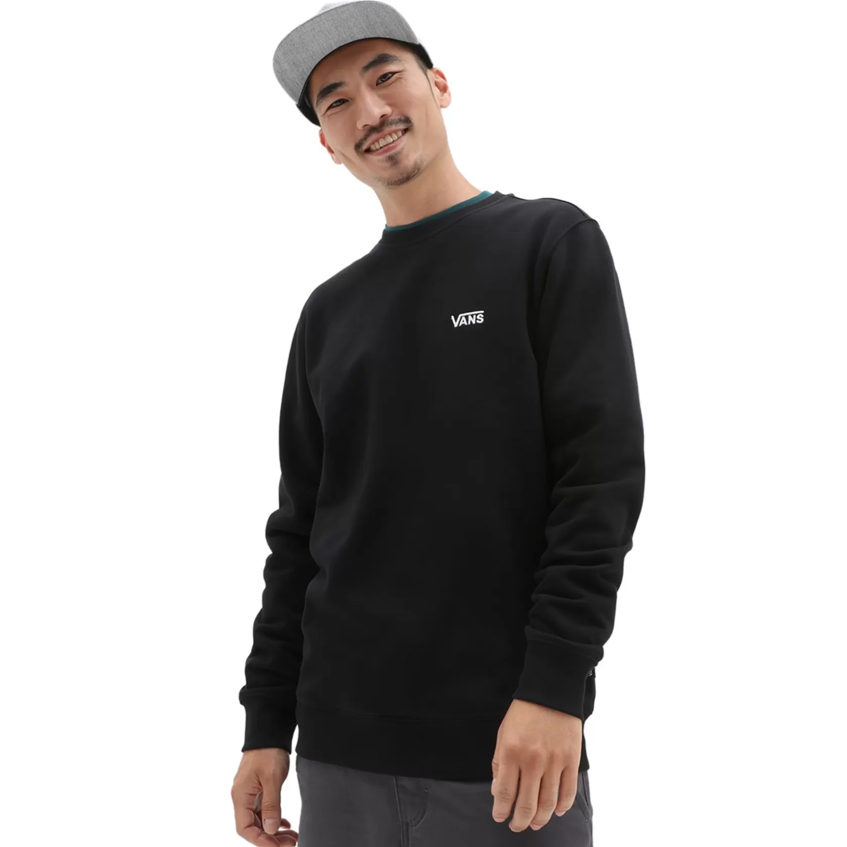 Vans Sudaderas<Sudadera Polar De Cuello Redondo Core Basic Negro