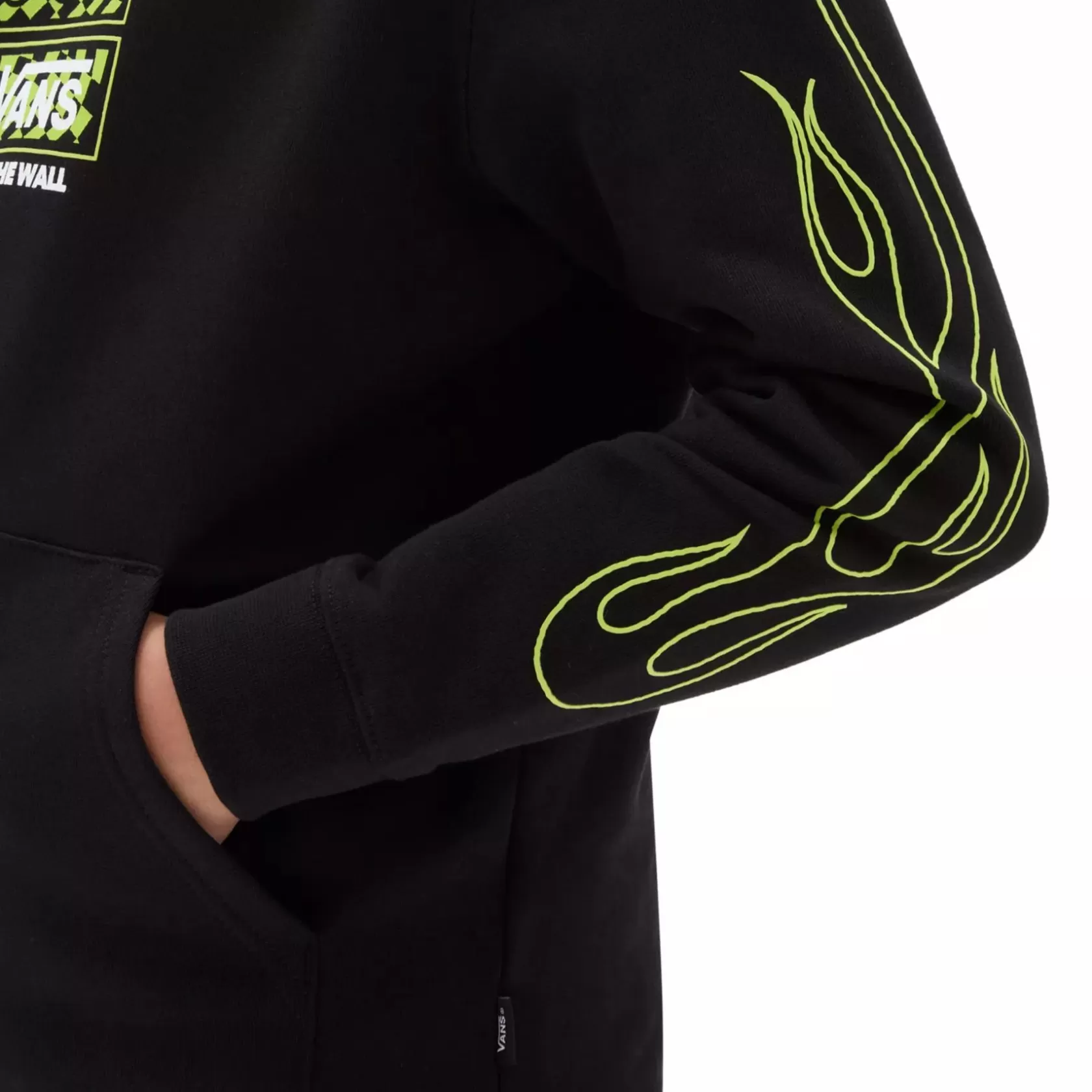 Vans Ropa Para Chicos (8-14 Años)<Sudadera Sin Cierre Con Capucha De Niños Neon Flames (8-14 Anos) Negro