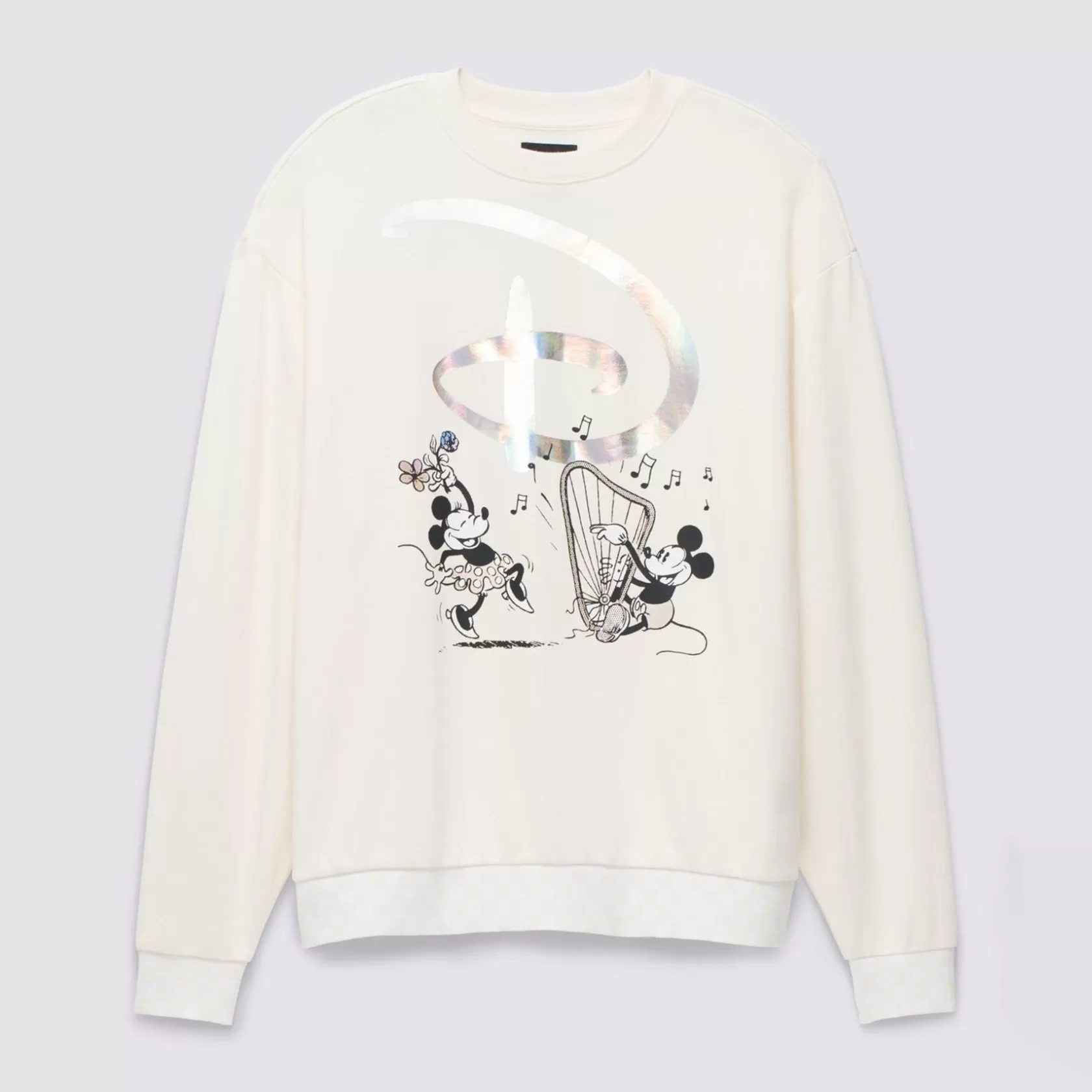 Vans Sudaderas<Sudadera Swan Song Oversized Long Sleeve Crew Disney X Blanco