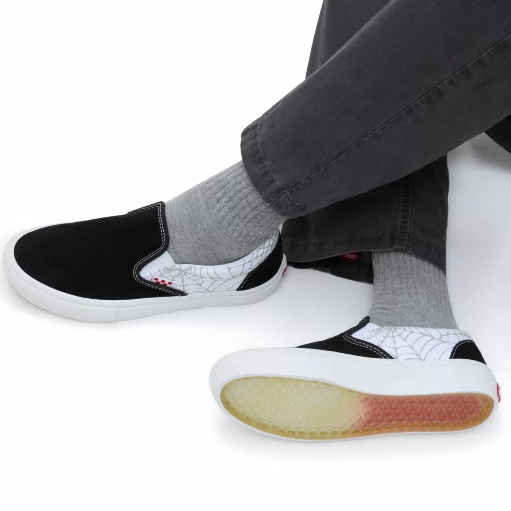 Vans Zapatillas Skate<Zapatillas Black Widow Spider Sin Cordones Slip-On Negro