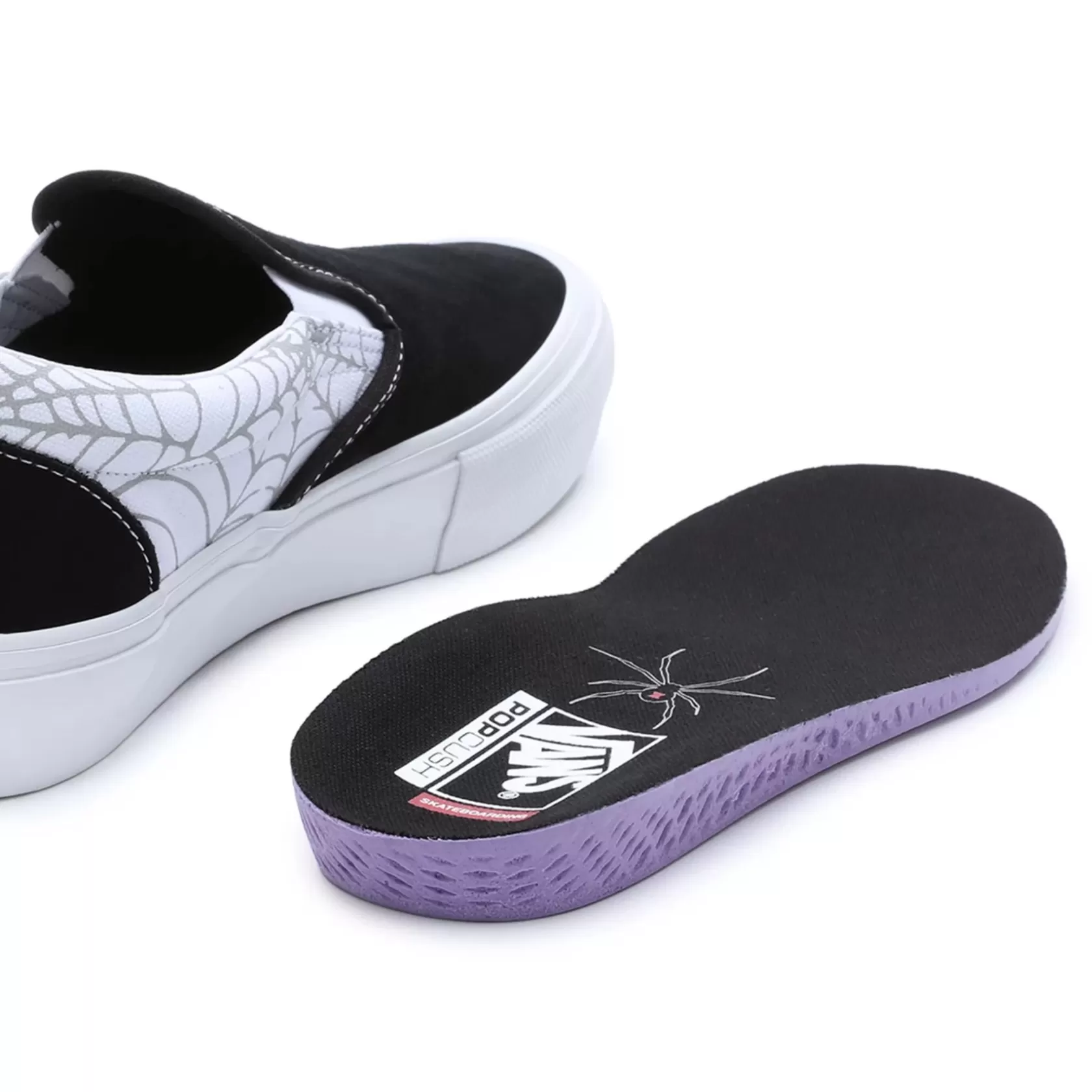 Vans Zapatillas Skate<Zapatillas Black Widow Spider Sin Cordones Slip-On Negro