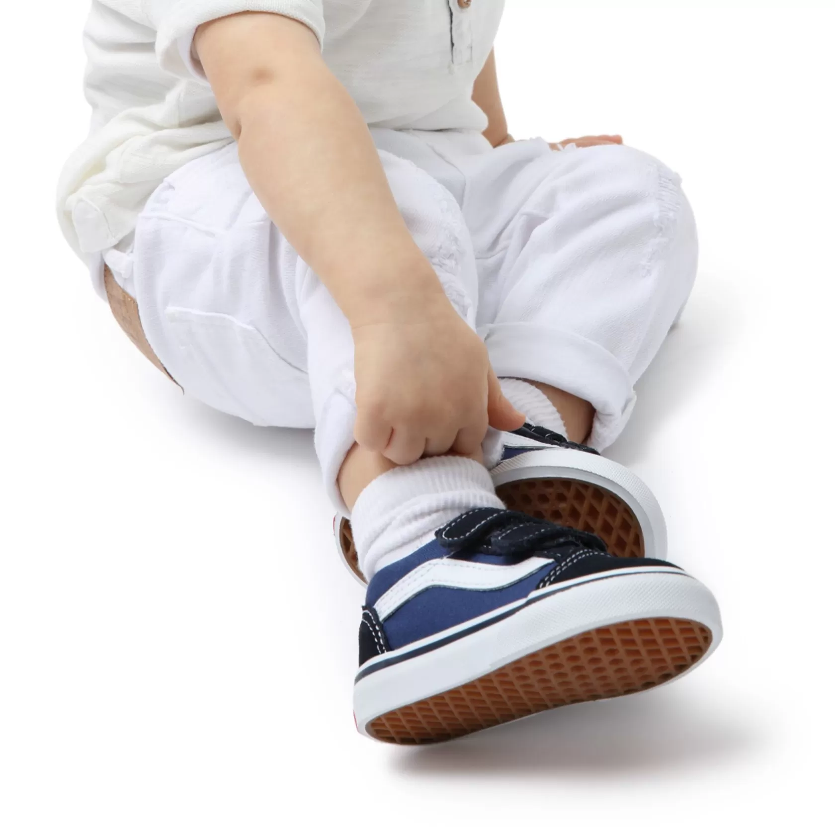 Vans Easy On, Easy Off<Zapatillas Con Cierre Adherente Old Skool De Nino (1-4 Anos) Azul