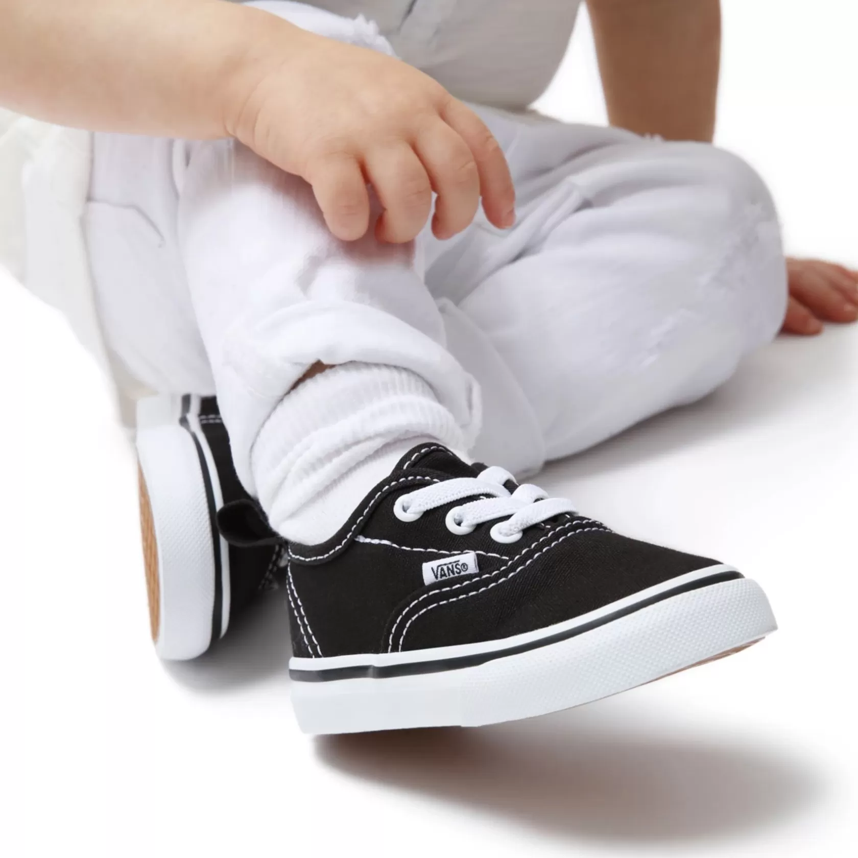 Vans Zapatillas Niño (1-4 Años)<Zapatillas De Bebe Authentic Con Cordones Elasticos (1-4 Anos) Negro
