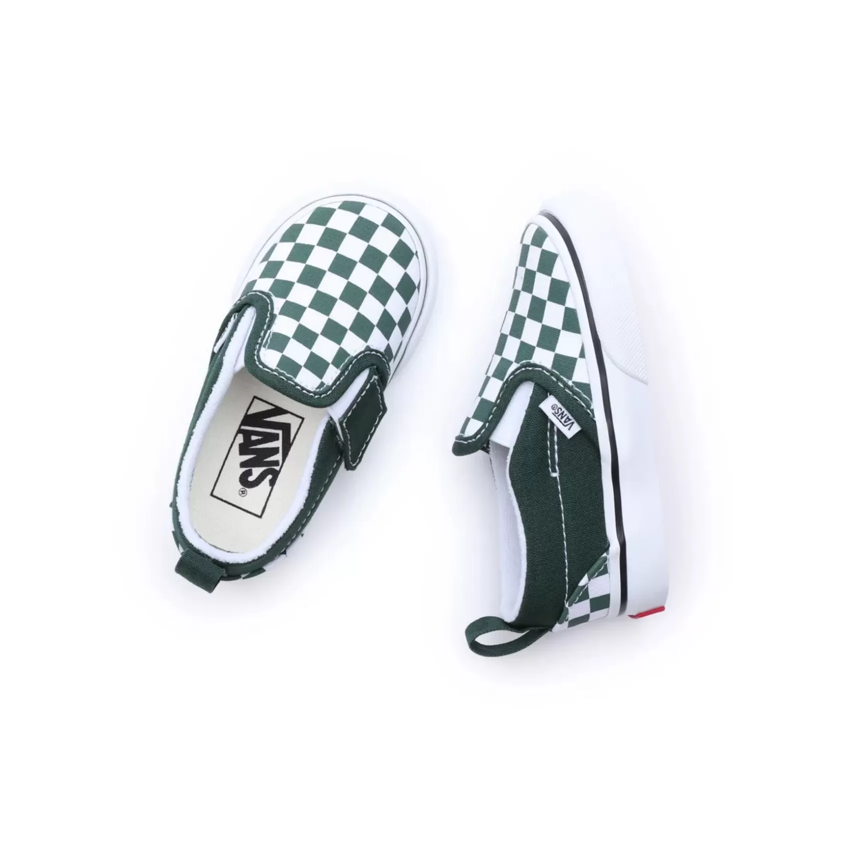 Vans Zapatillas Niño (4-8 Años)<Zapatillas De Bebe Checkerboard Slip-On Con Cierre Adherente (1-4 Anos) Verde