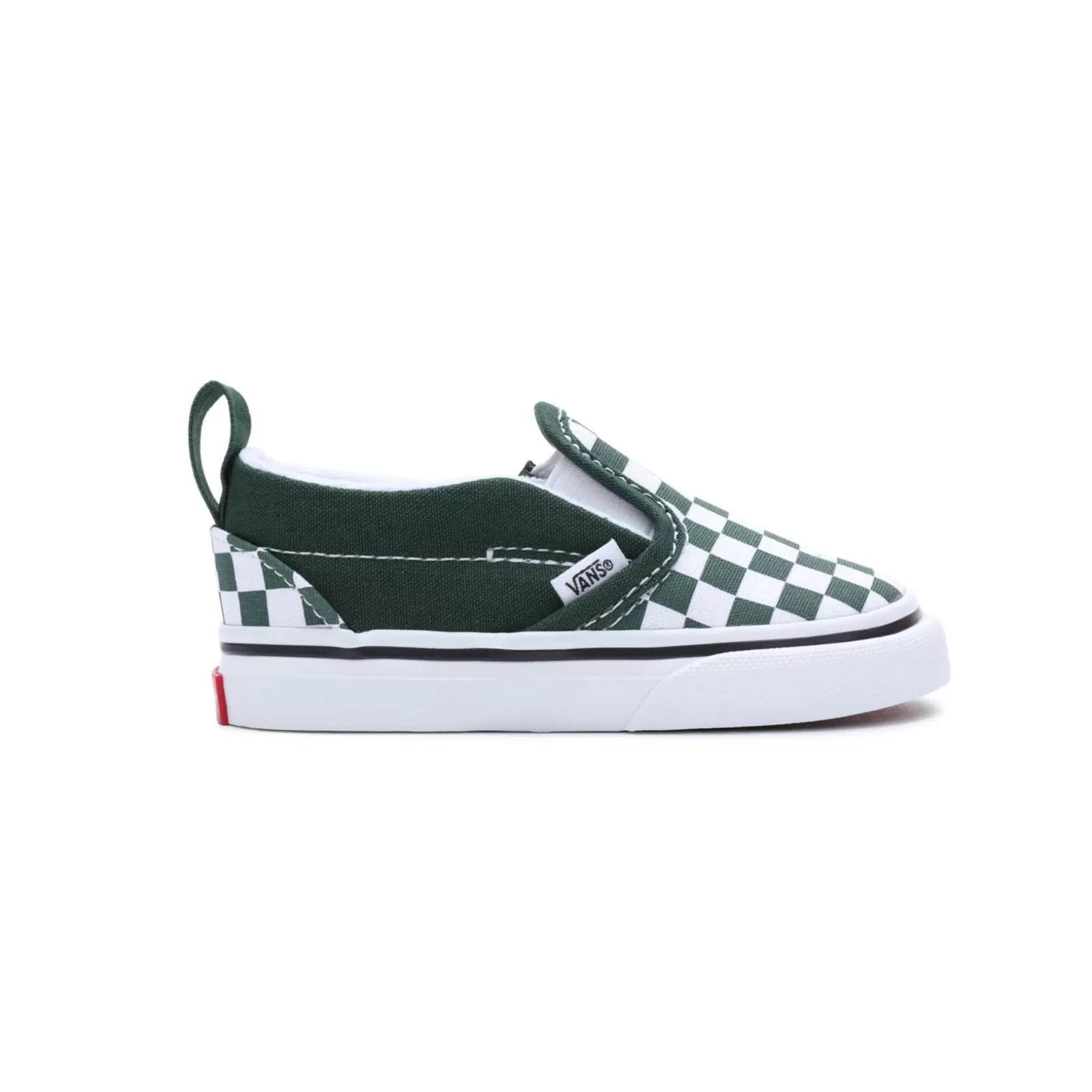 Vans Easy On, Easy Off<Zapatillas De Bebe Checkerboard Slip-On Con Cierre Adherente (1-4 Anos) Verde