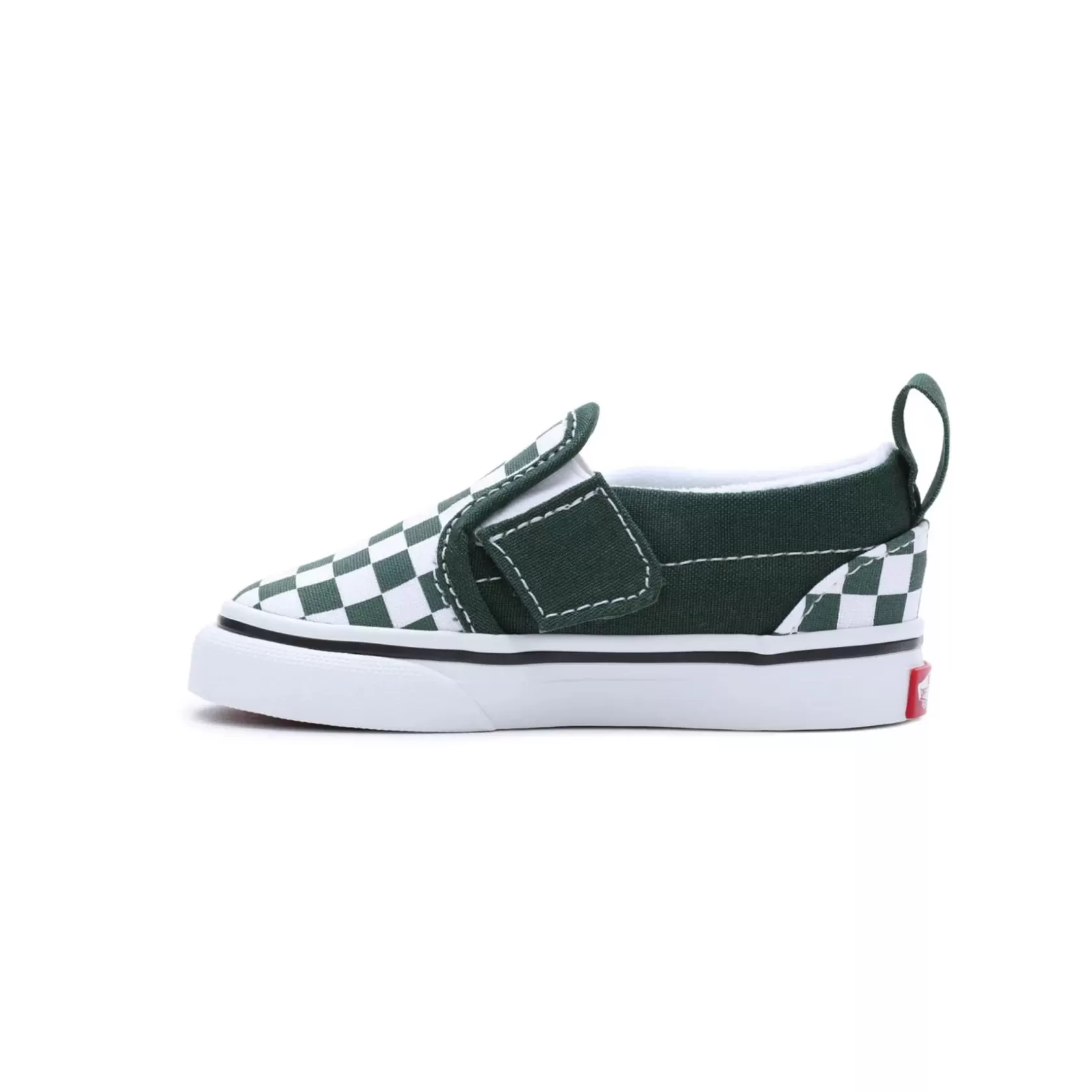 Vans Easy On, Easy Off<Zapatillas De Bebe Checkerboard Slip-On Con Cierre Adherente (1-4 Anos) Verde